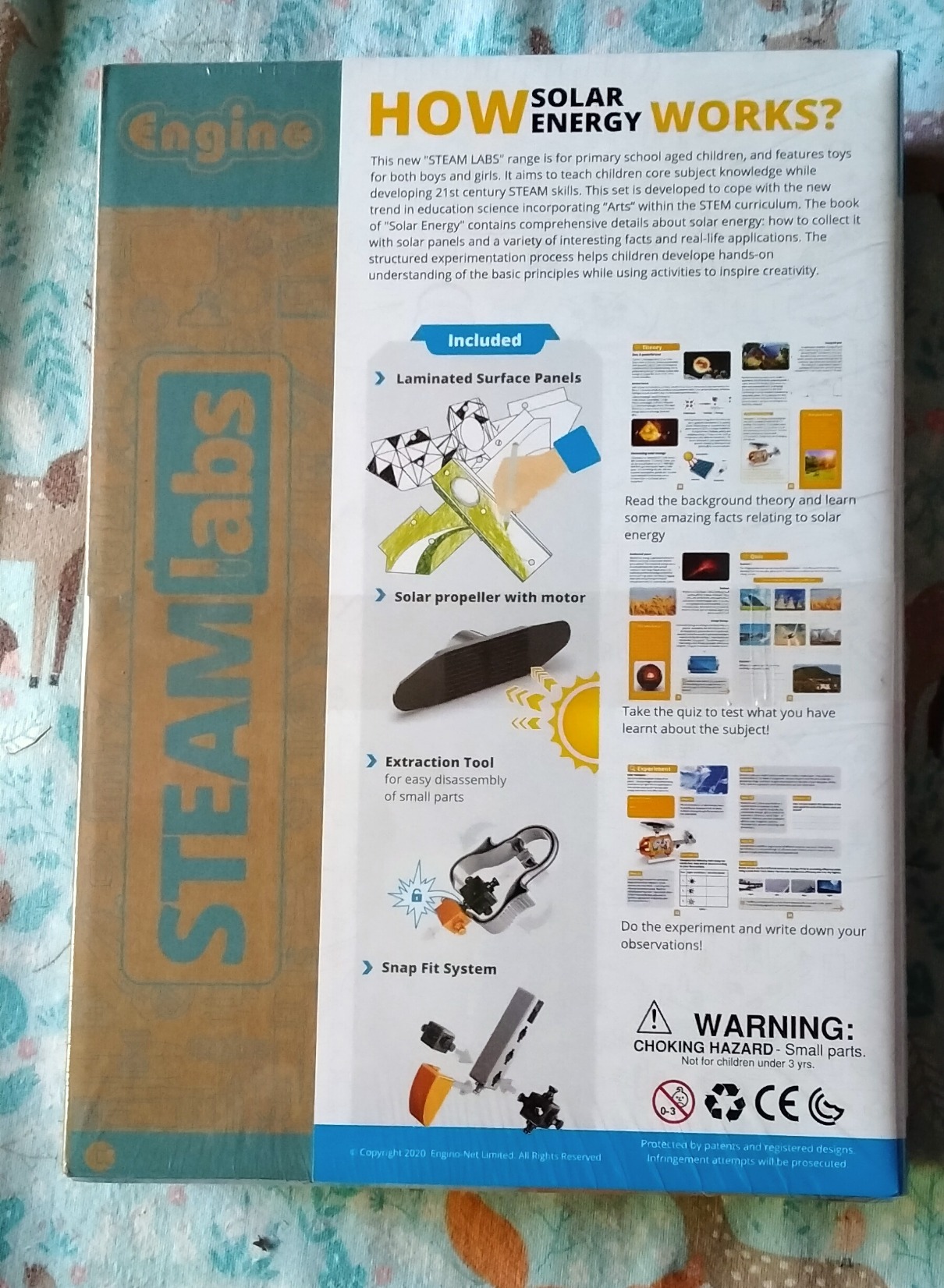 Engino STEAM Labs Solar set construcție energie solară 4 în 1