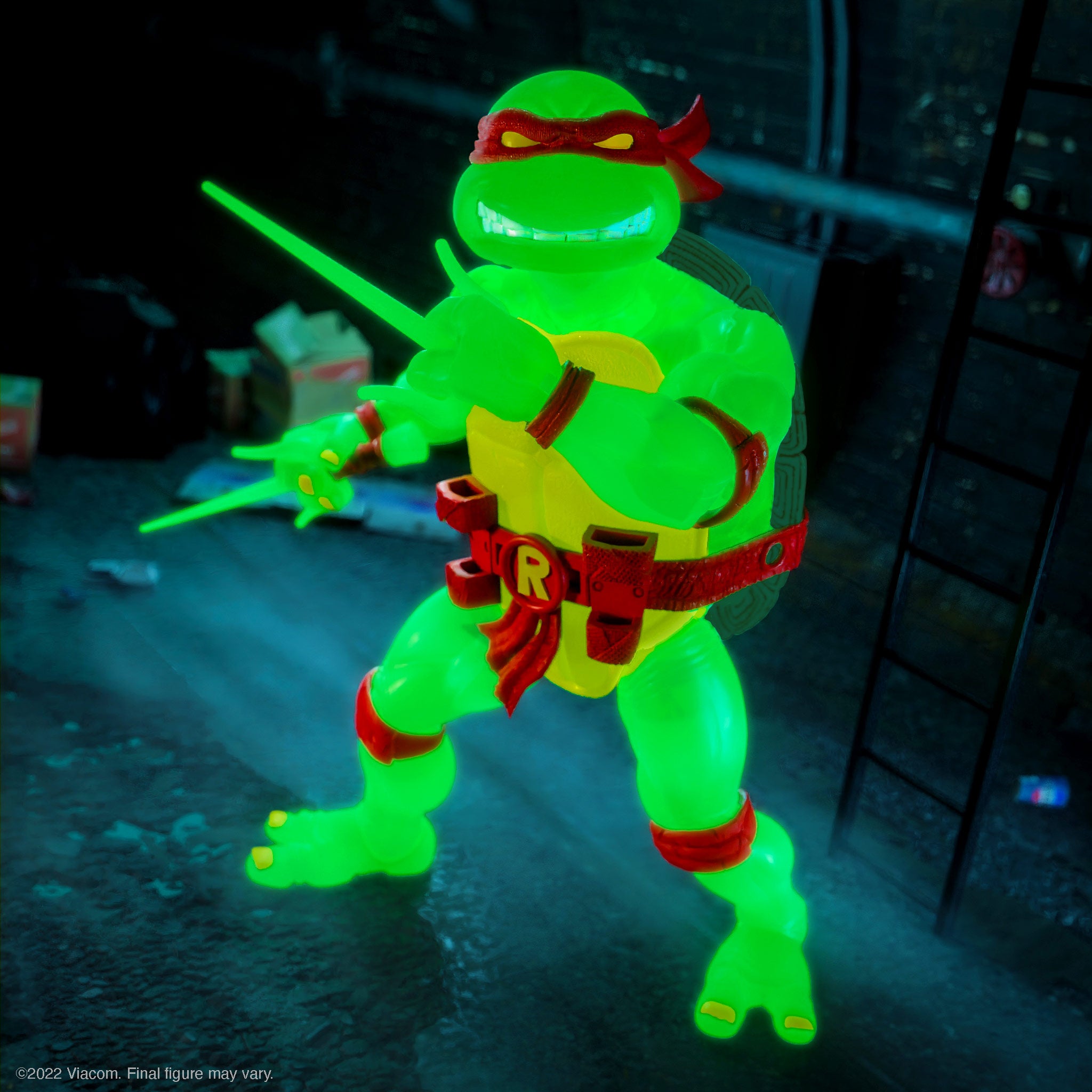 Super7 Ultimates Raphael Mutagen Ooze figurină fosforescentă