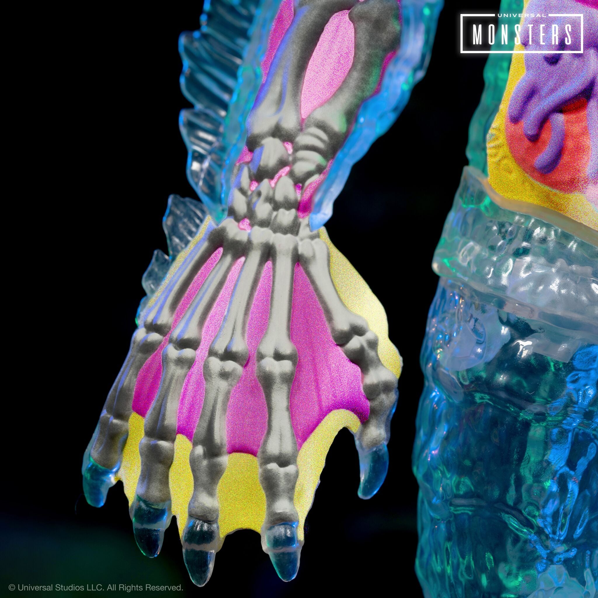 Super7 Universal Monsters Super Cyborg Creature figurină clear