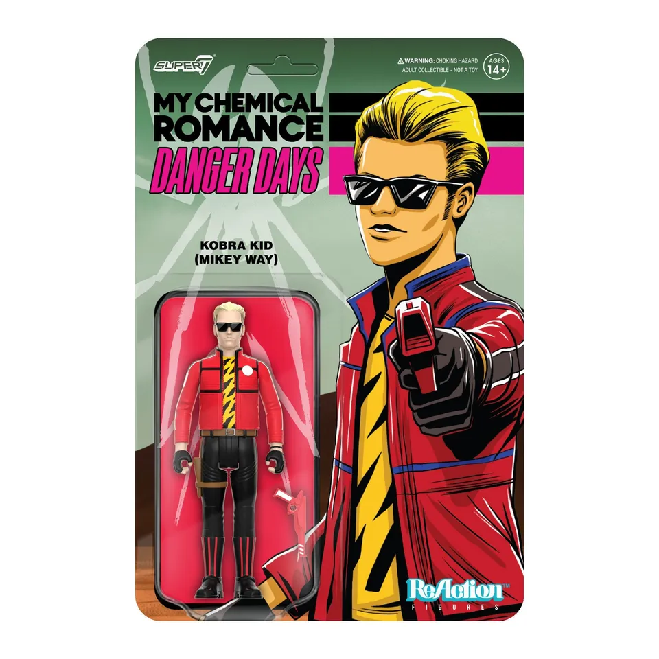 Super7 ReAction Kobra Kid Unmasked Danger Days figurină articulată
