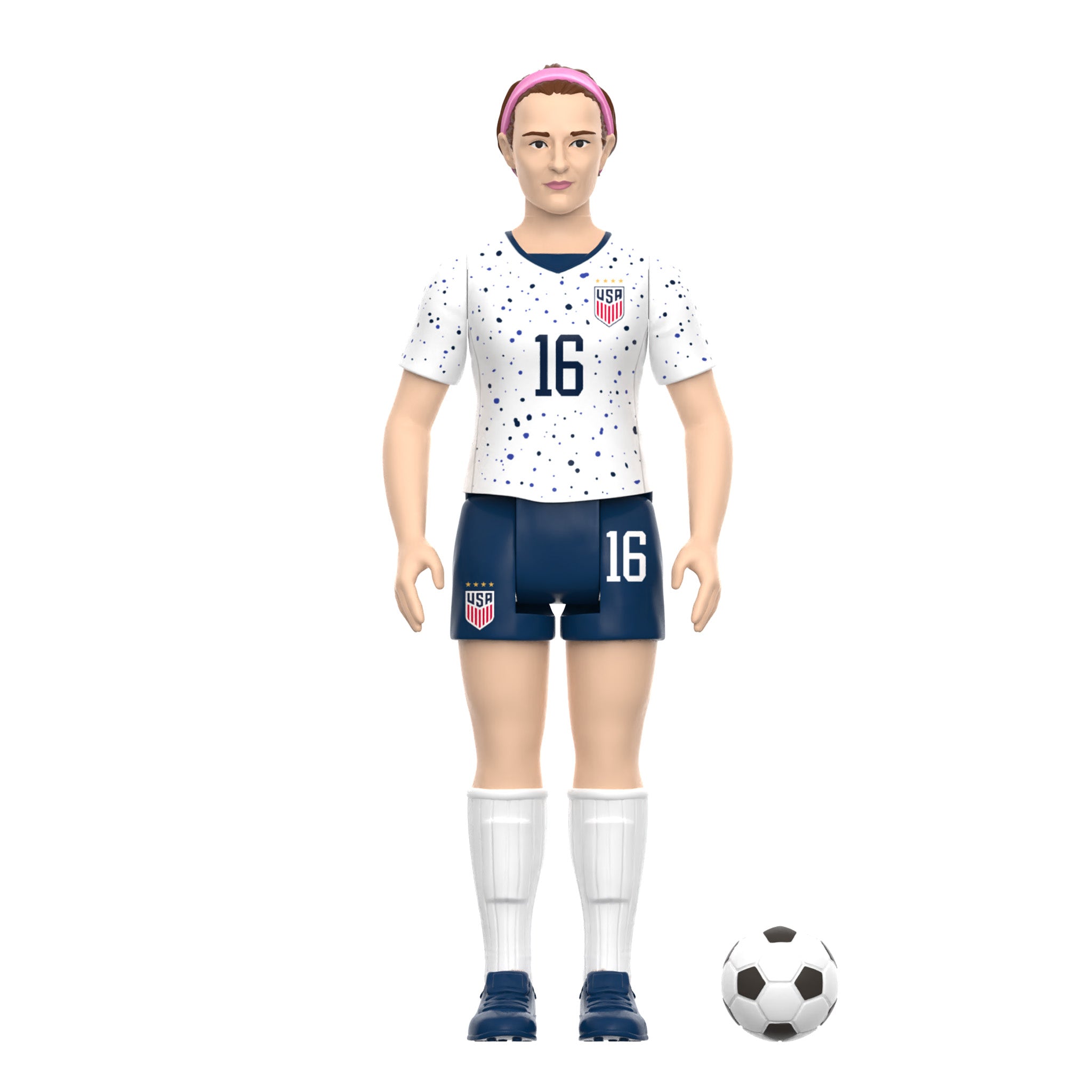 Super7 USWNT Rose Lavelle figurina fotbal echipament