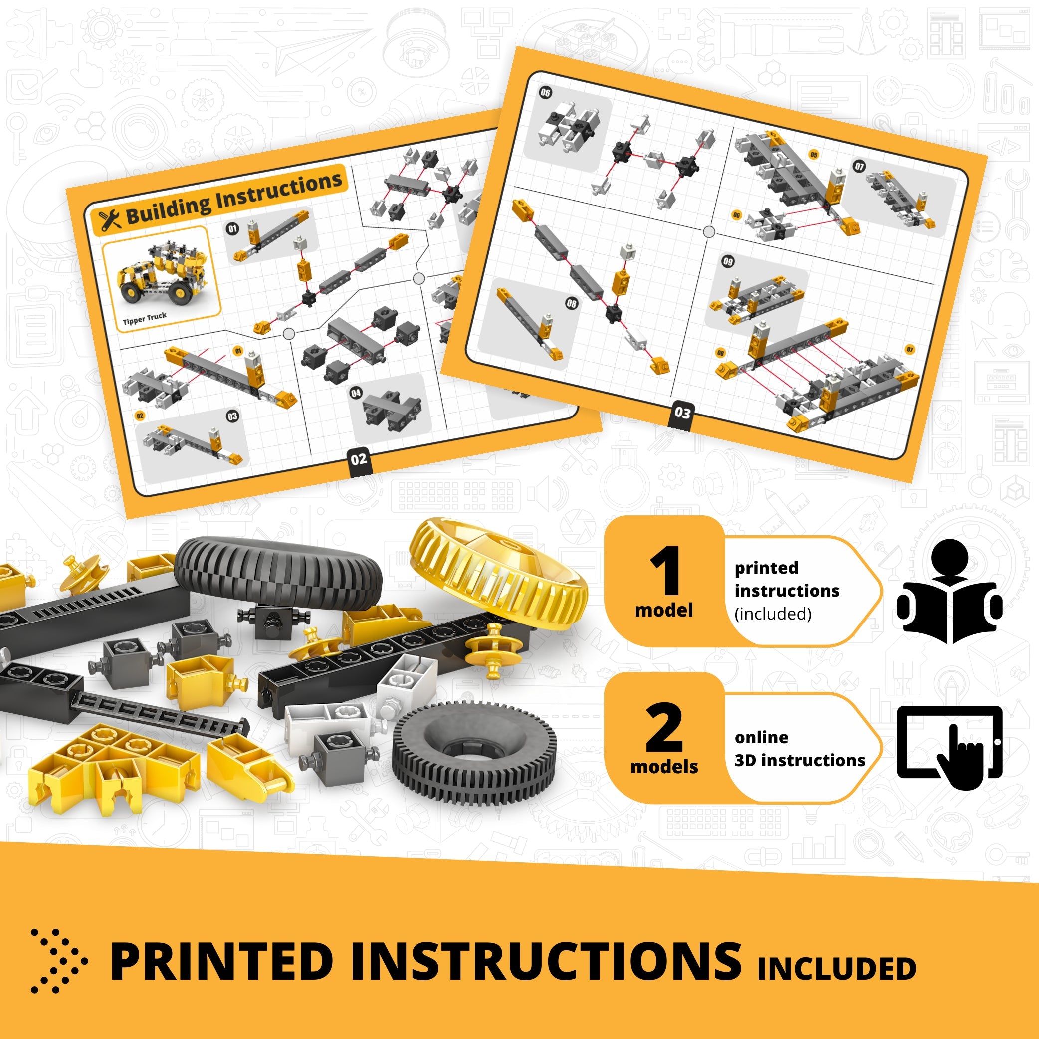 Engino Creative Builder basculantă set construcție 3 modele 6+ ani