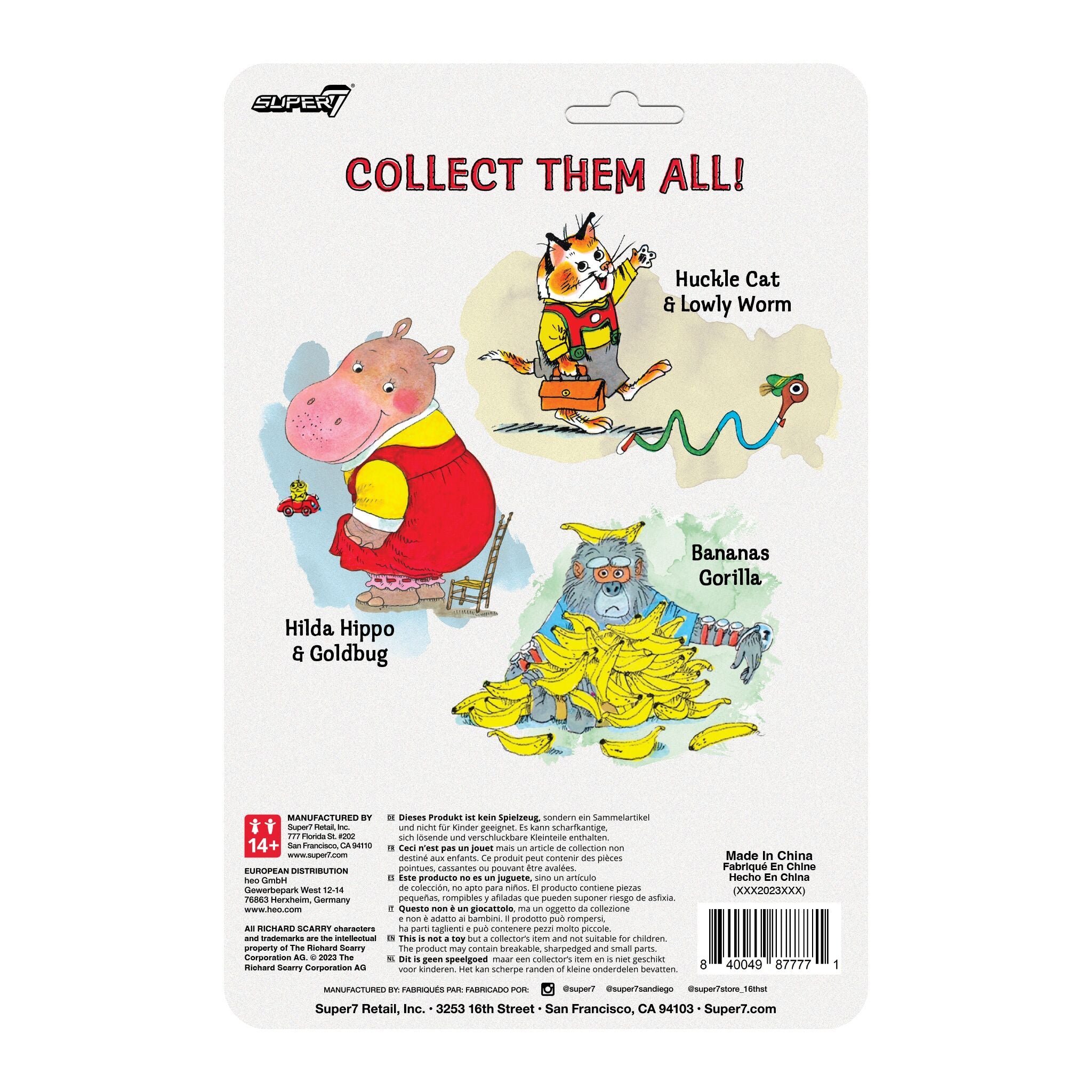 Super7 ReAction Huckle Cat figurina articulata 9,5 cm