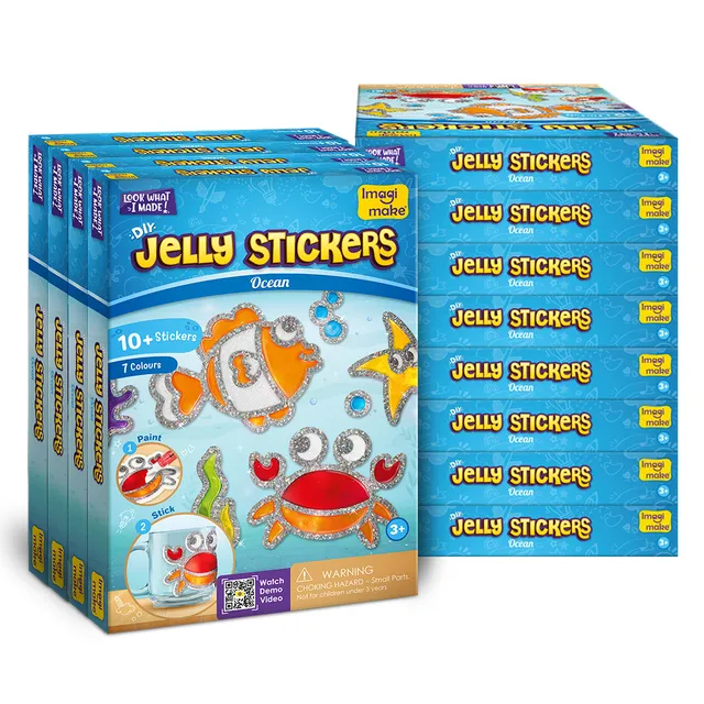 Imagimake Jelly Stickers Ocean set pictura 12 buc lucios