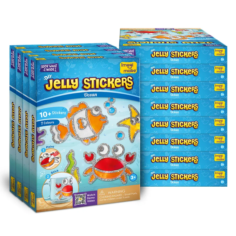 Imagimake Jelly Stickers Ocean set pictura 12 buc lucios
