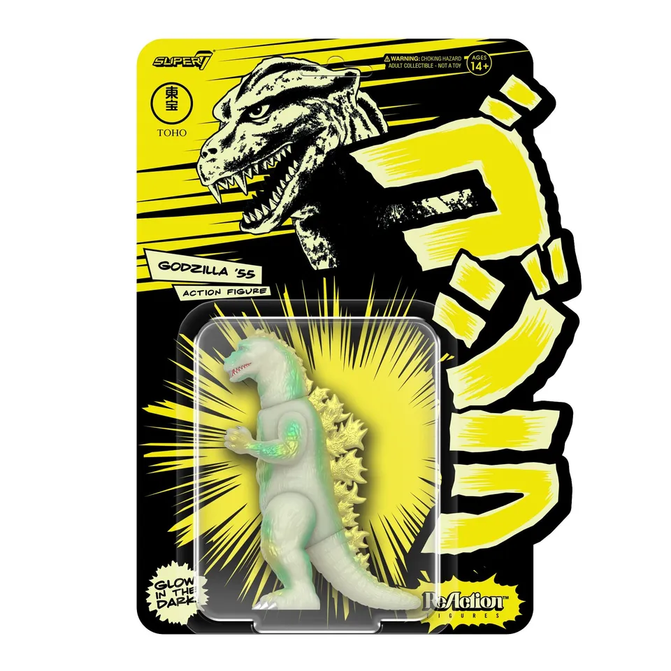 Super7 Toho ReAction Godzilla 55 figurina fosforescenta 9,5cm