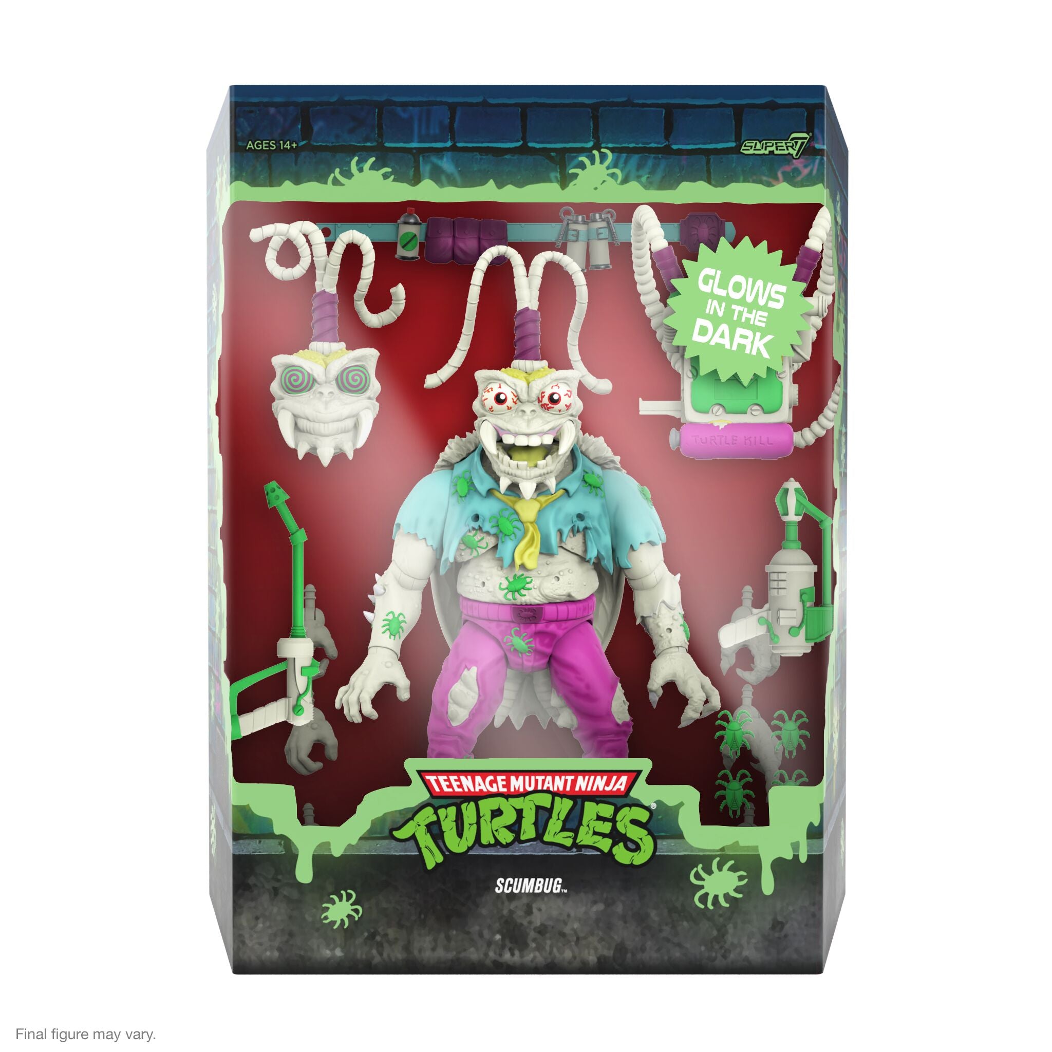 Super7 TMNT Ultimates Scumbug Glow figurină 18 cm