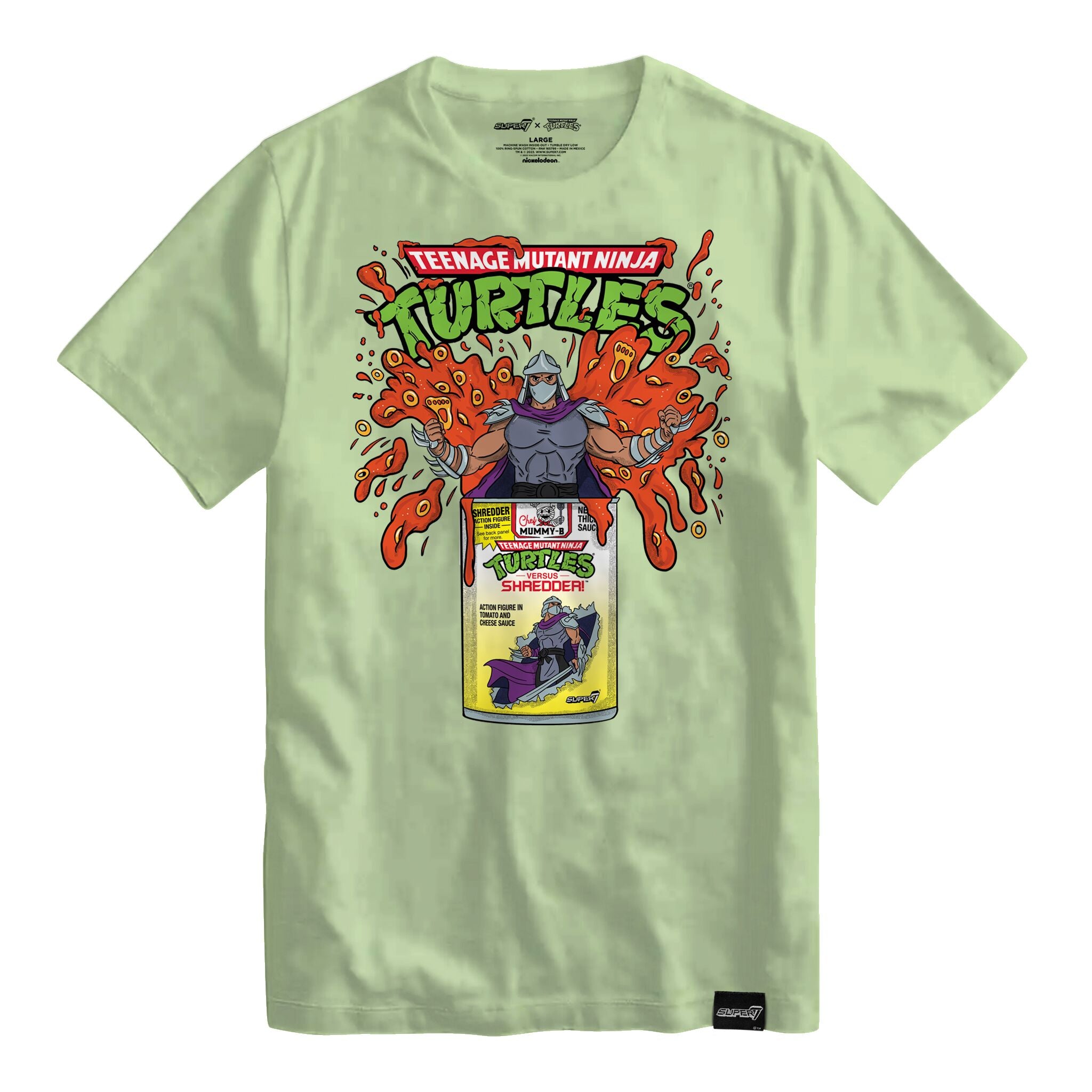 Super7 TMNT Shredder Pasta Can tricou bumbac verde