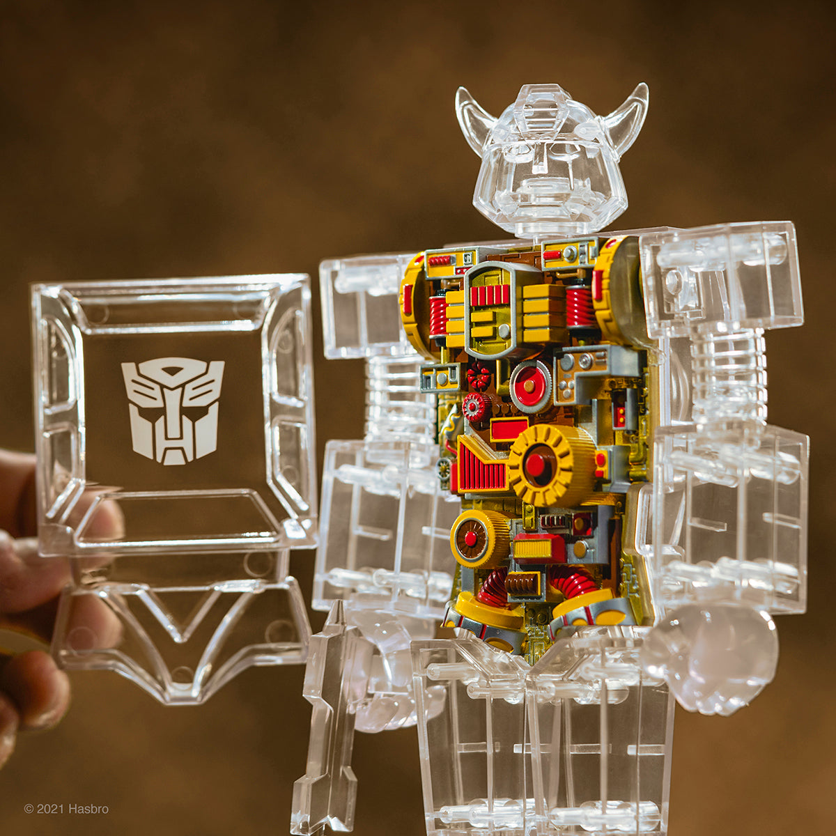 Super7 Transformers Bumblebee Super Cyborg Figurina Clear