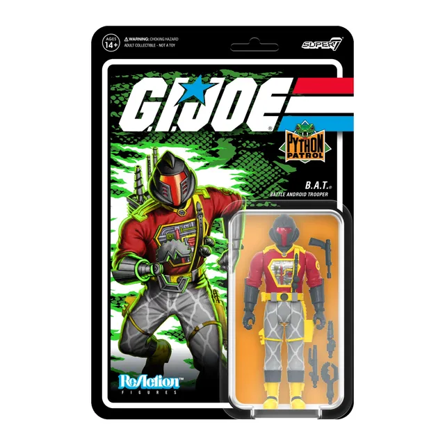 Super7 ReAction G.I. Joe Wave 6 Python Patrol Cobra B.A.T. figurina