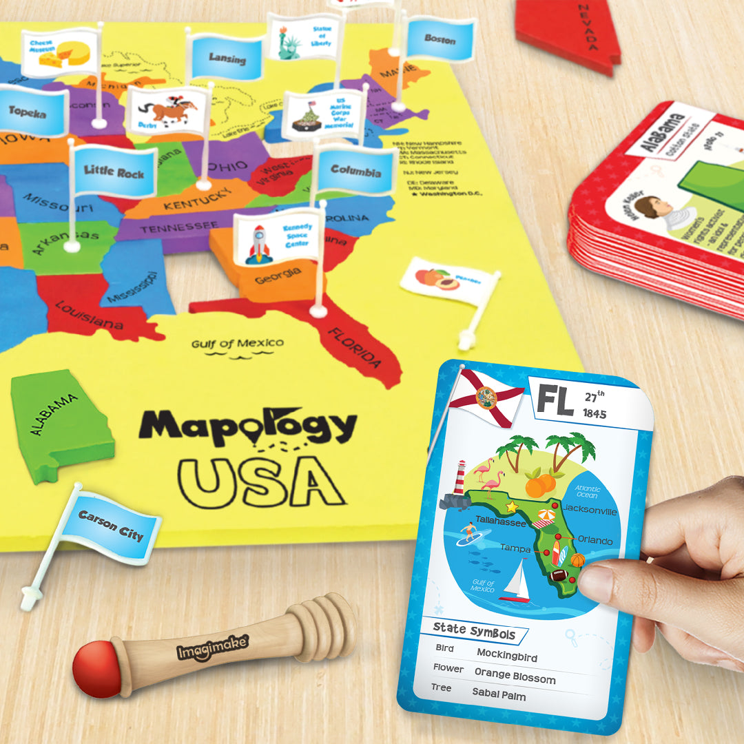Imagimake Mapology USA puzzle harta 50 piese state