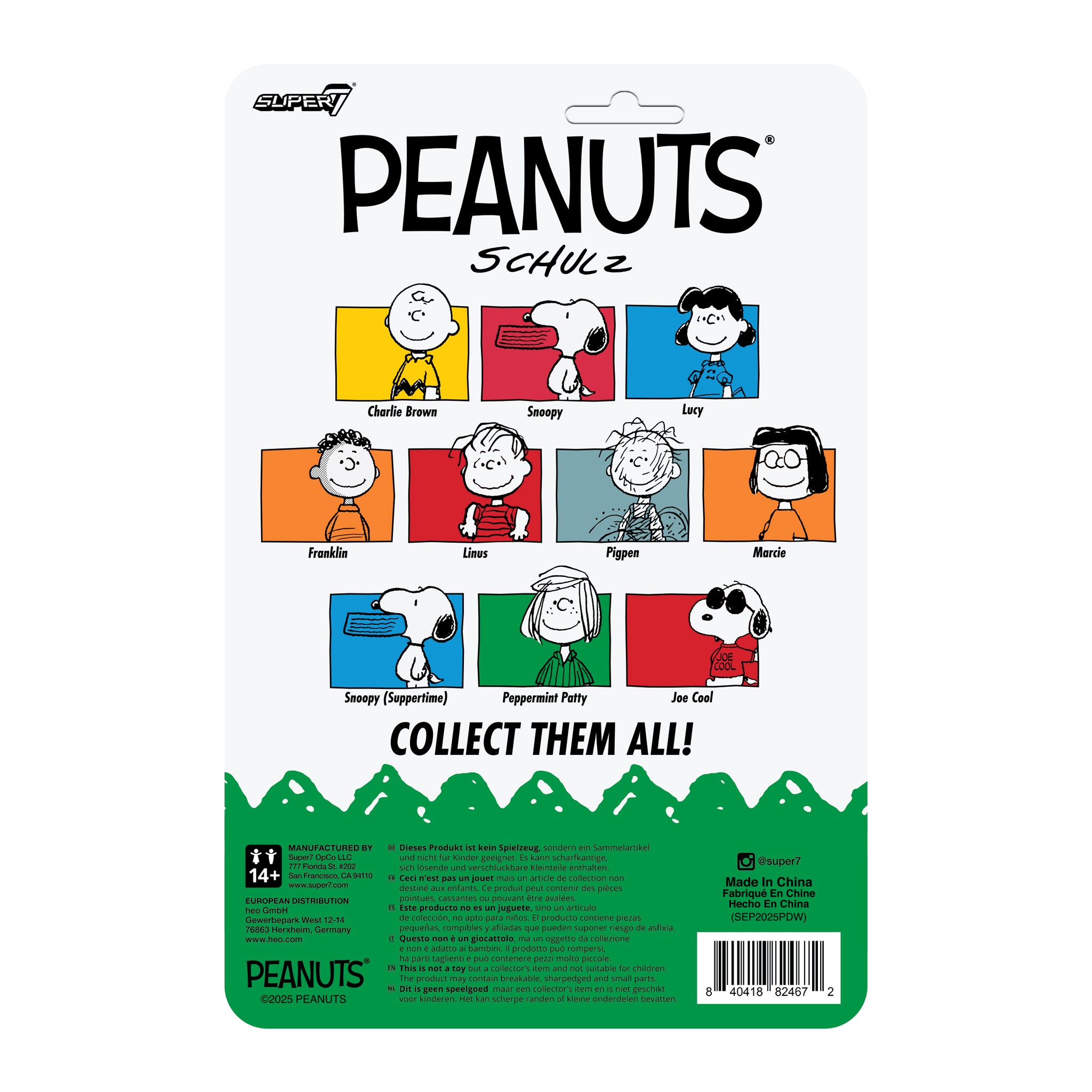 Super7 ReAction Peanuts Wave 09 Peppermint Patty figurina 9,5 cm