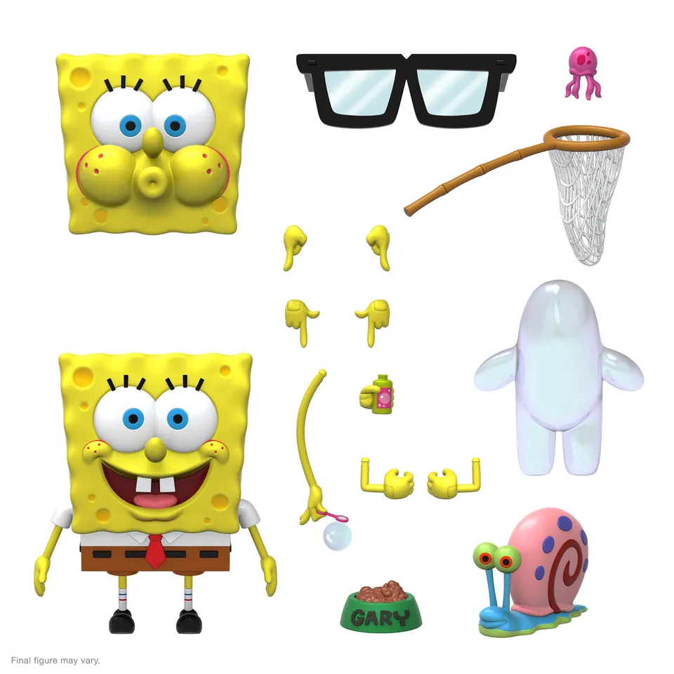 Super7 ULTIMATES SpongeBob figurina SpongeBob SquarePants 18 cm