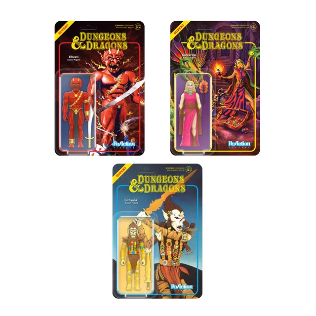 Super7 Dungeons Dragons Wave 1 set 3 figurine retro