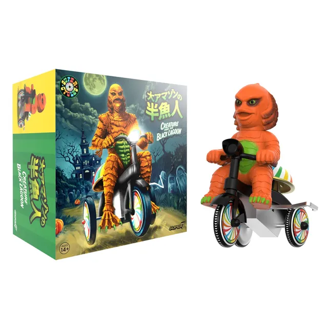 Super7 Super Cycles Creature Black Lagoon tricicletă portocaliu-negru