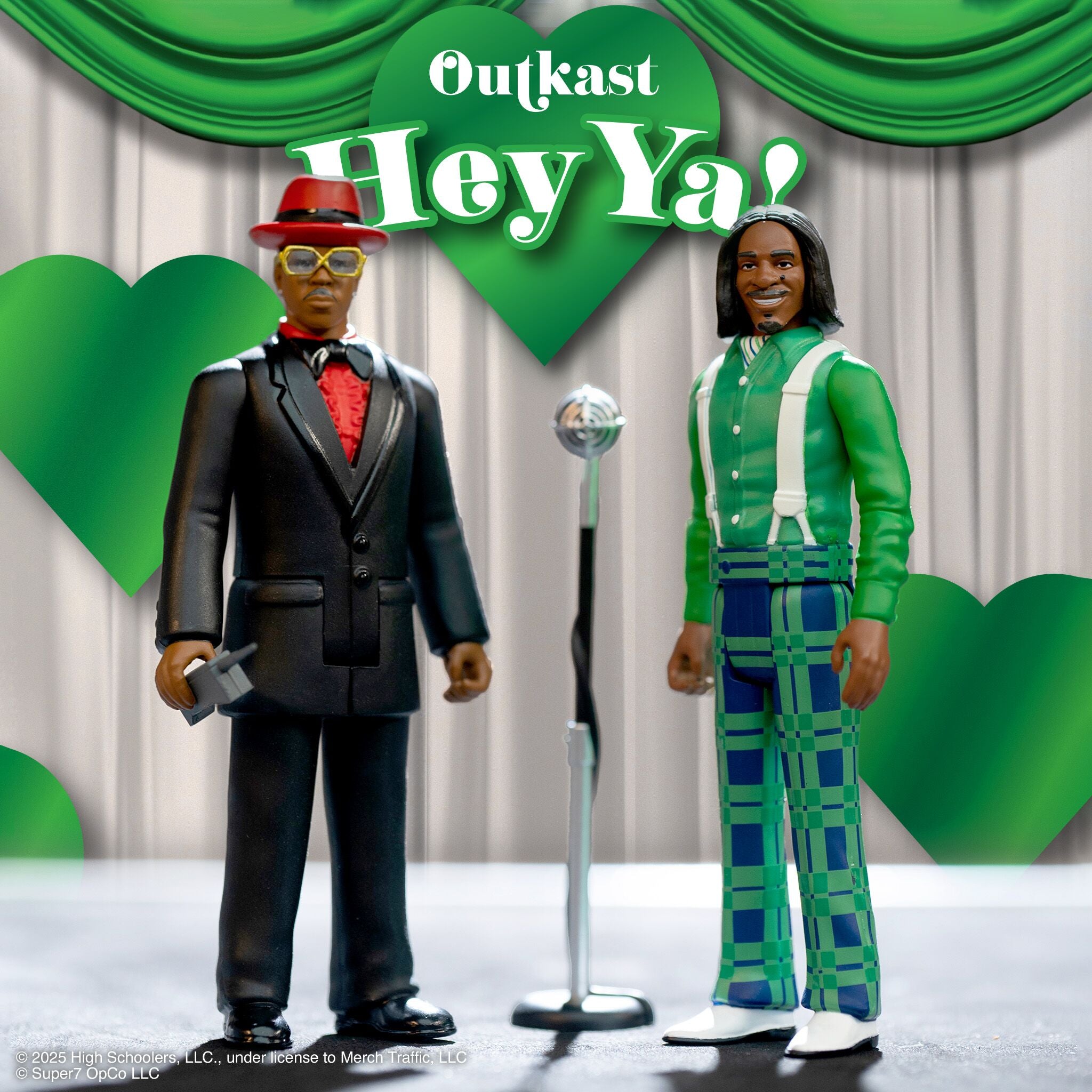 Super7 ReAction OutKast Hey Ya set 2 figurine