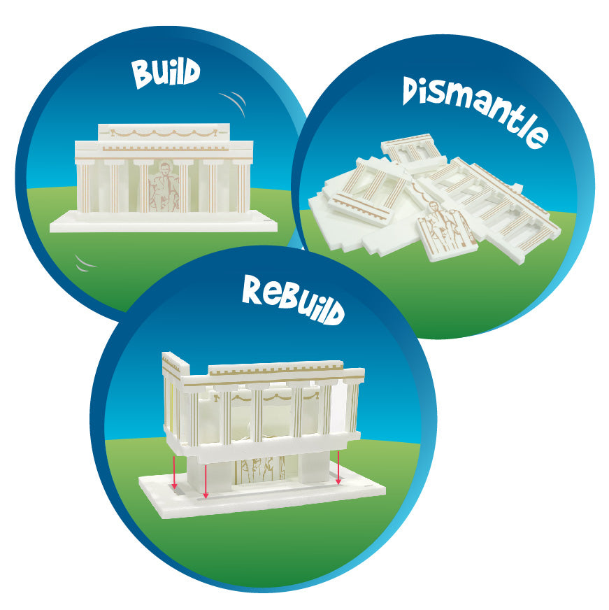 Imagimake Mapology Monuments of USA puzzle 3D 10 monumente
