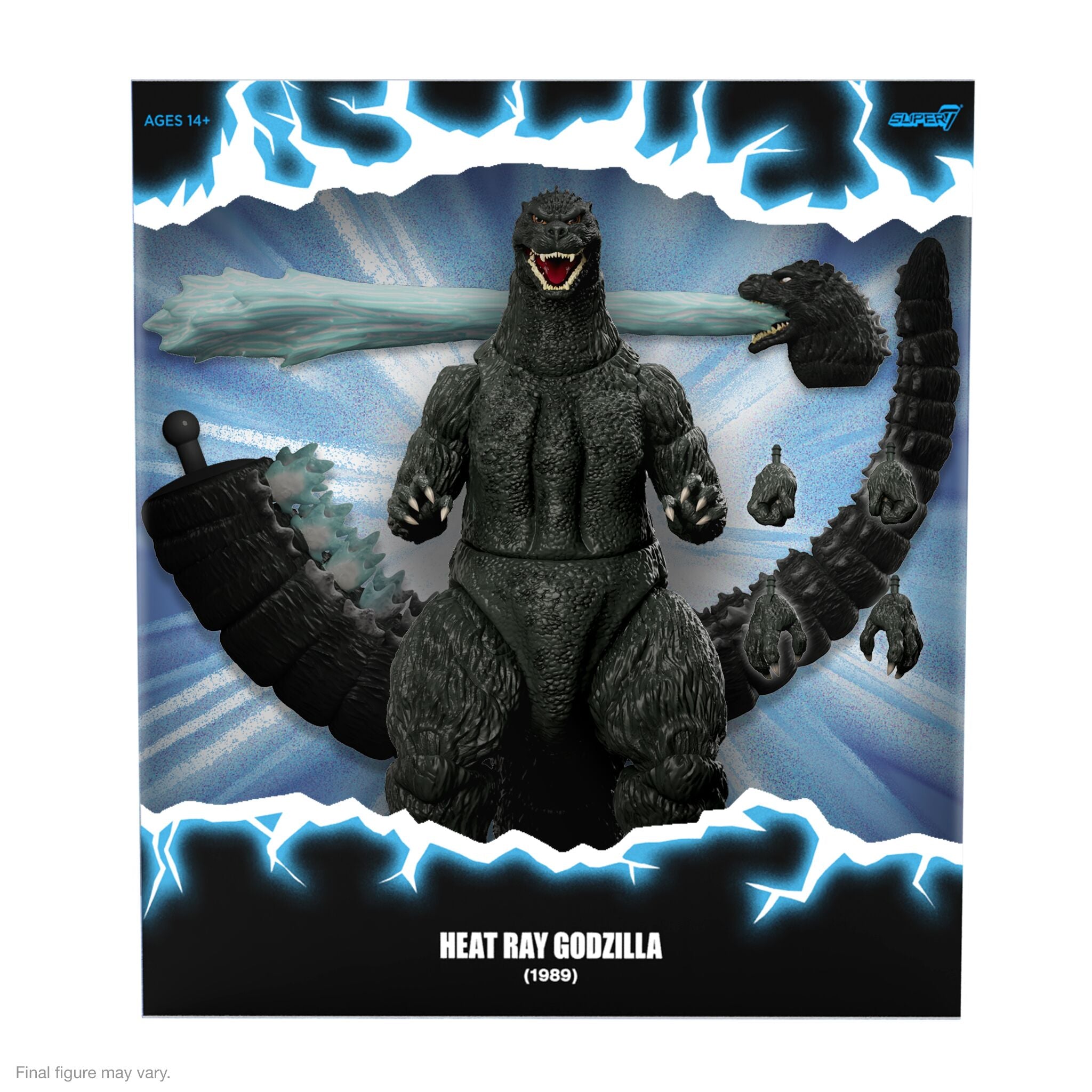 Super7 Toho ULTIMATES Heat Ray Godzilla 1989 figurina 18 cm