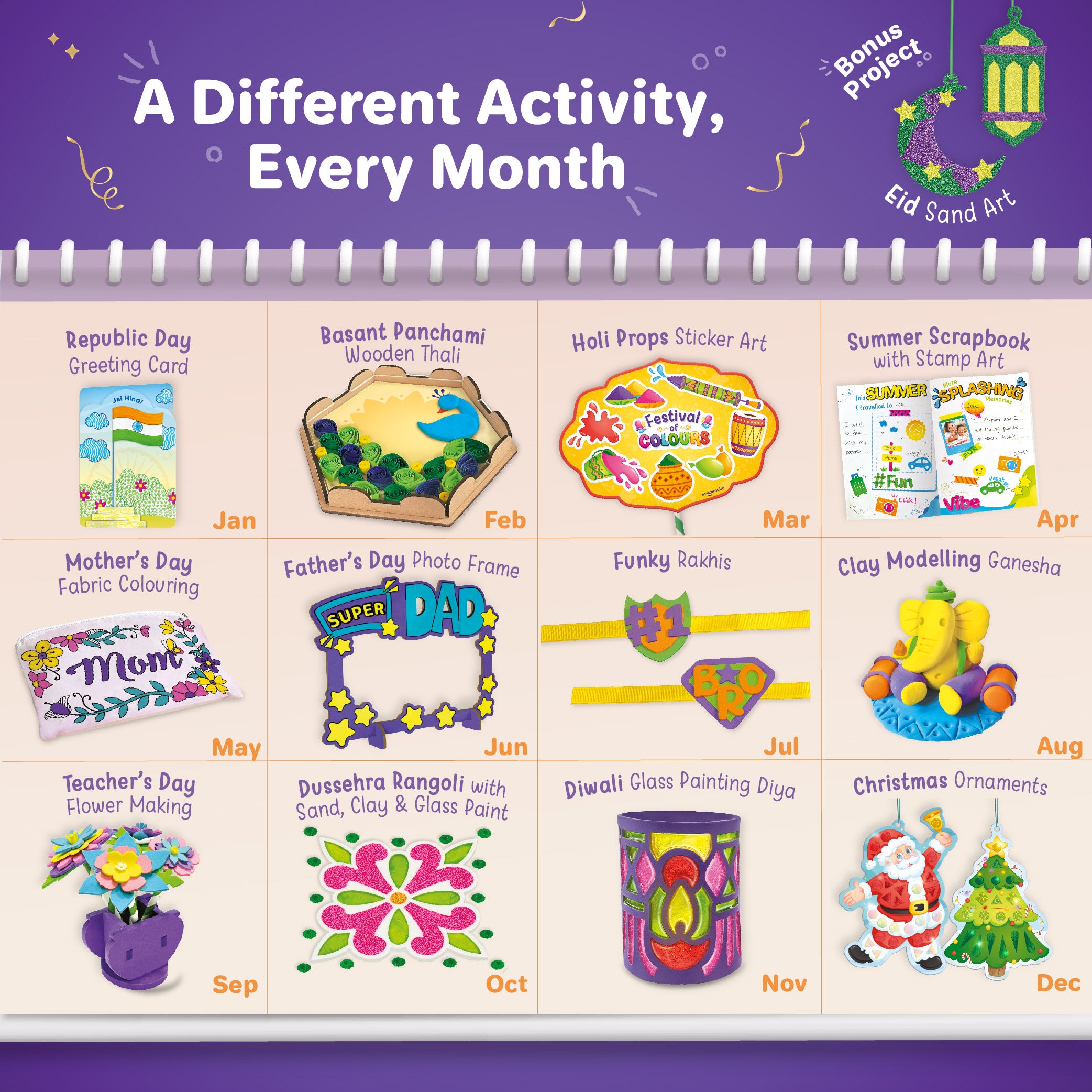 Imagimake DIY Celebration Kit set creativ 13 proiecte