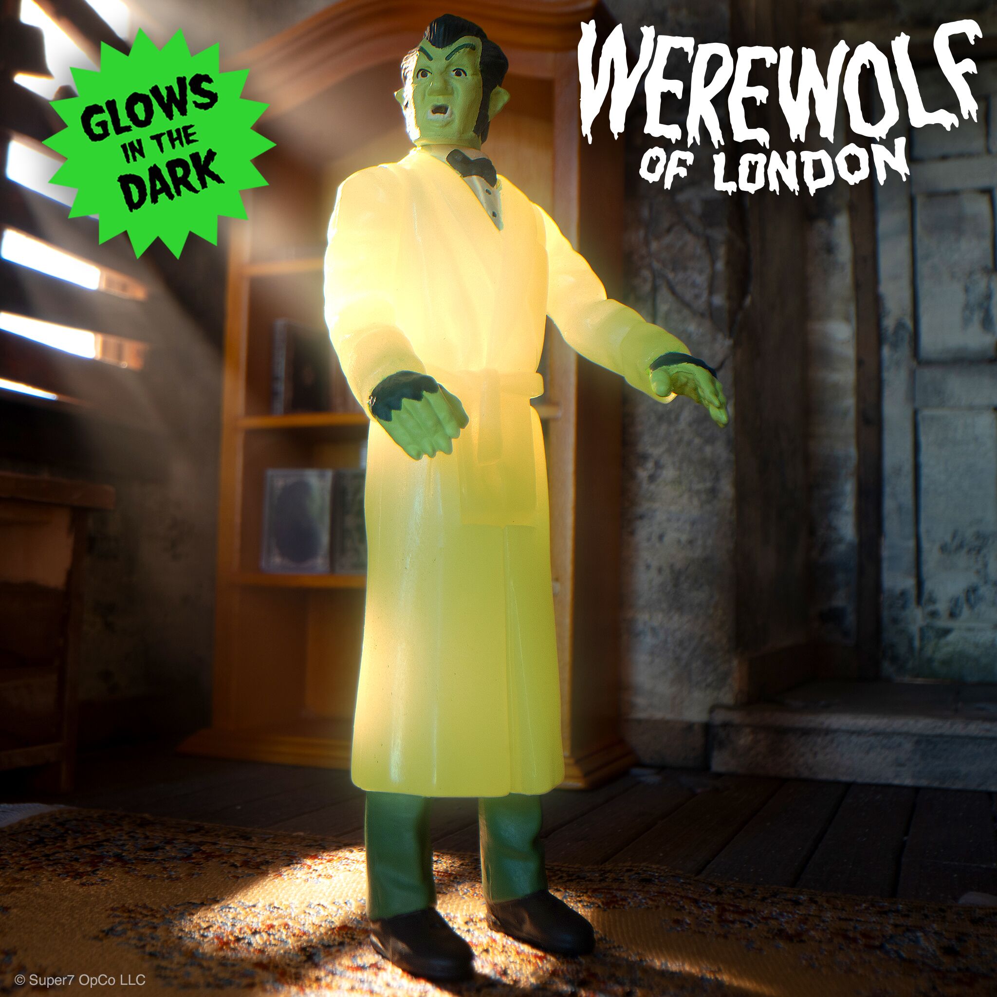 Super7 ReAction Werewolf of London figurină fosforescentă