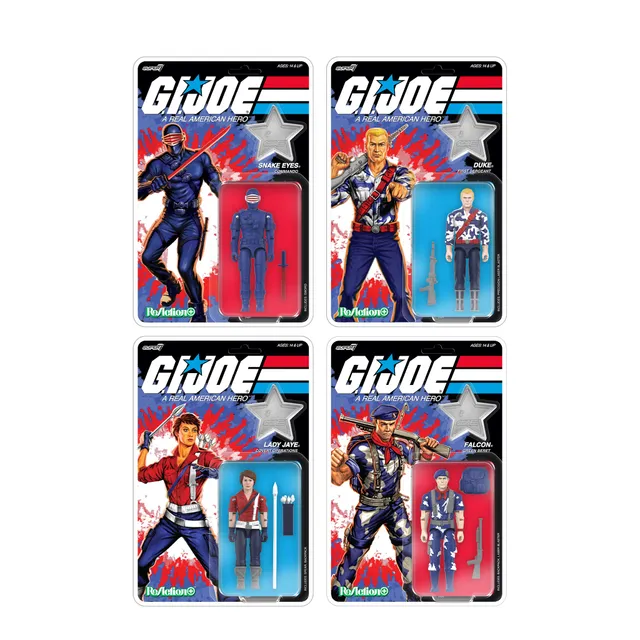 Super7 G.I. Joe ReAction+ Wave 08 set 4 figurine articulate