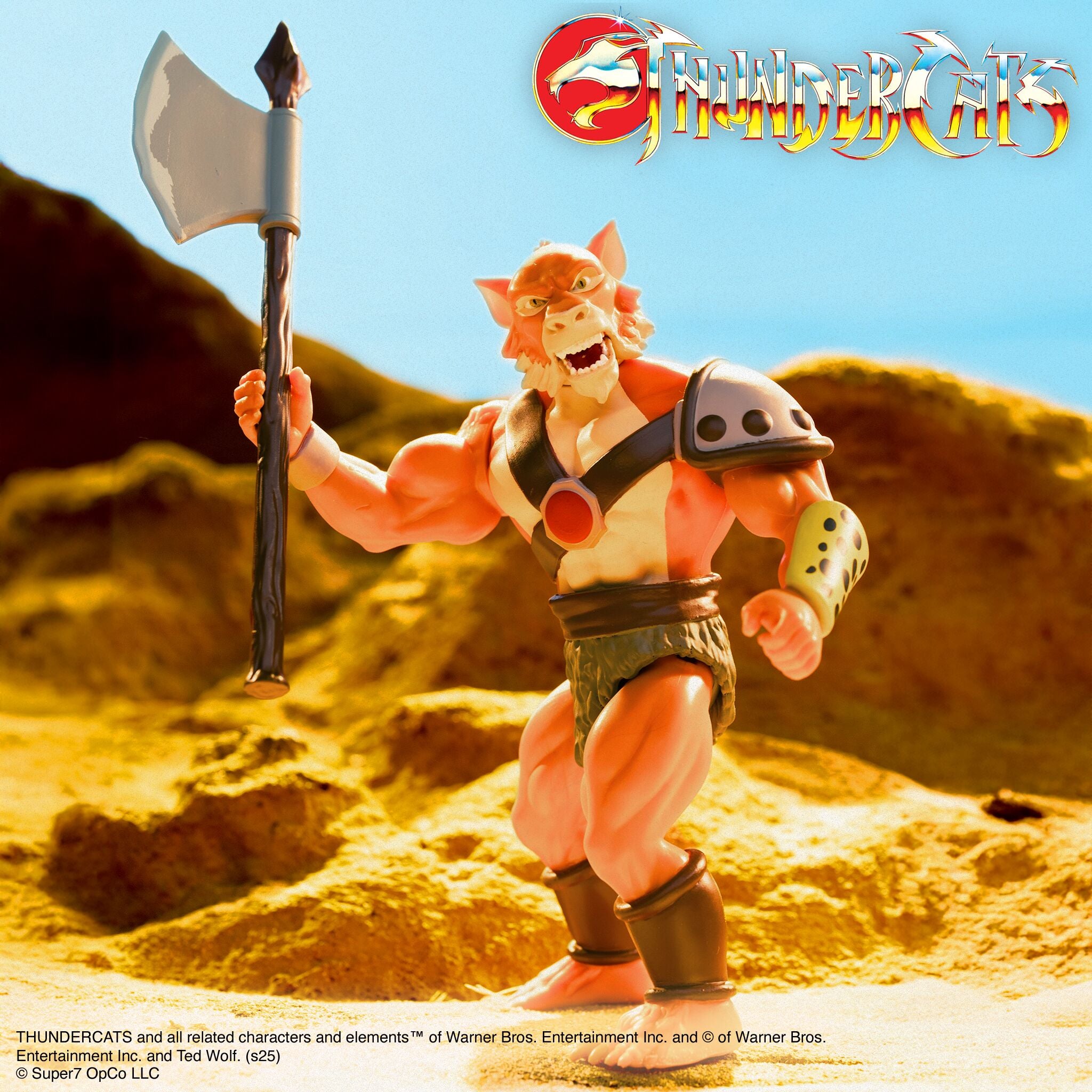 Super7 Vintage ThunderCats Wave 01 Lion-O Mumm-Ra Jackalman figurine