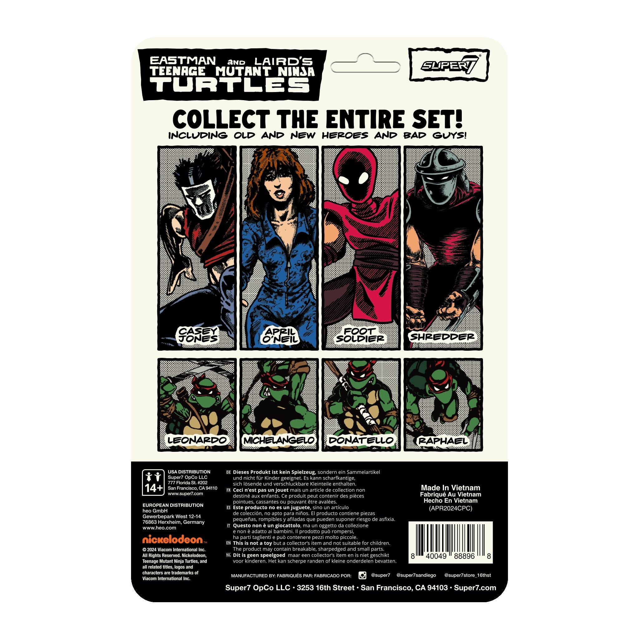 Super7 Turtles ReAction Foot Soldier figurină benzi desenate
