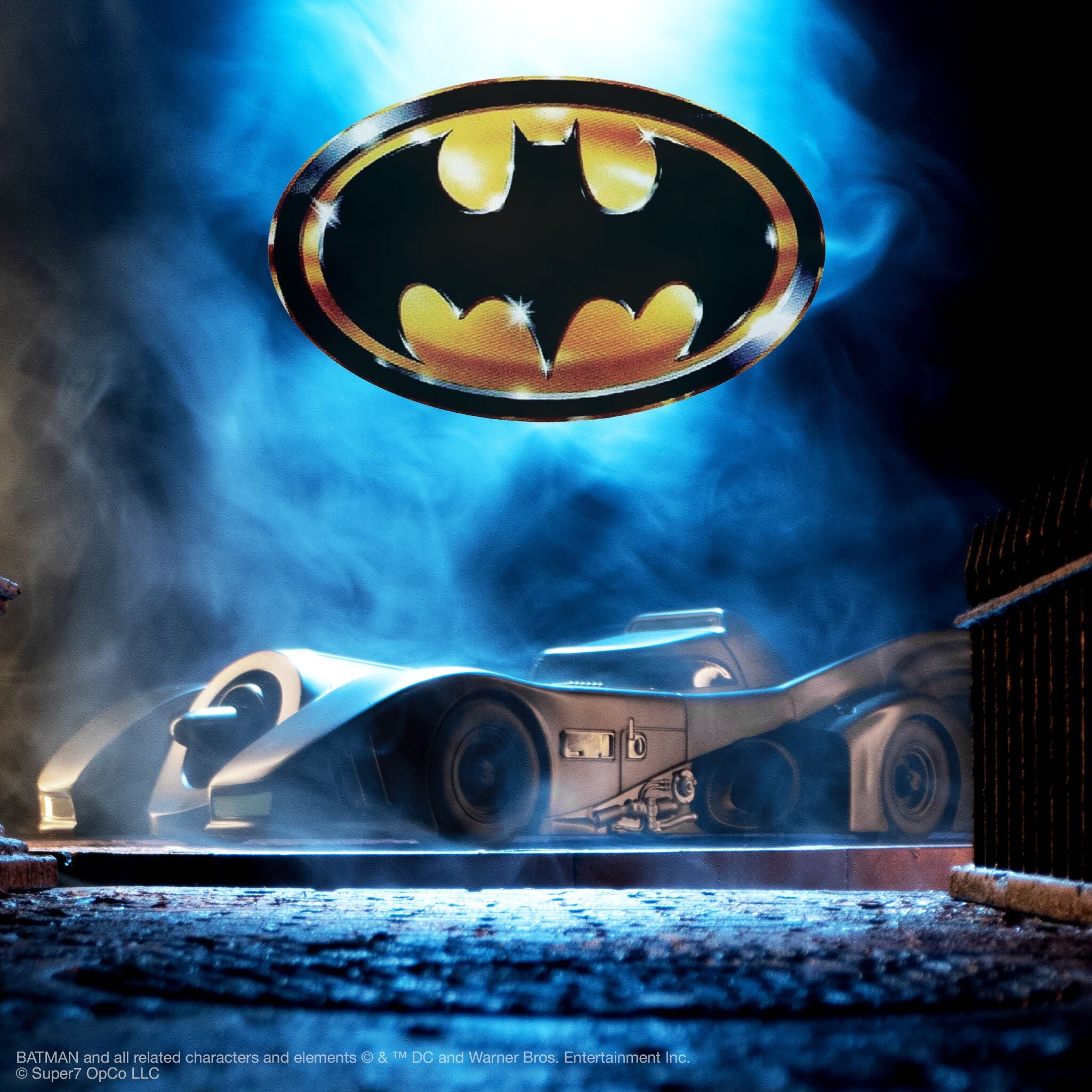 Super7 Super Cyborg Batmobile 1989 macheta full color