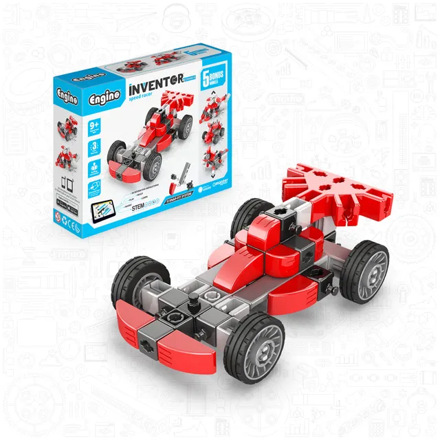 Engino Inventor Speed Racer set constructie 5 modele 9+ ani