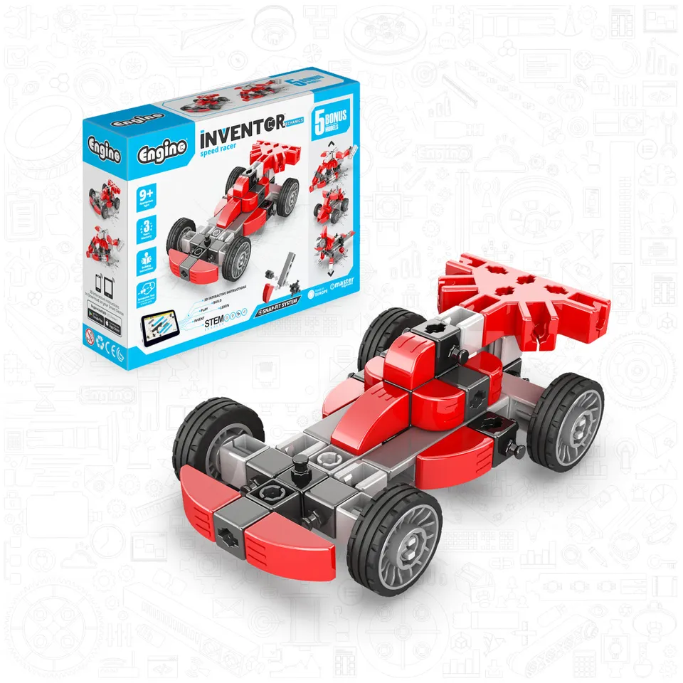 Engino Inventor Speed Racer set constructie 5 modele 9+ ani