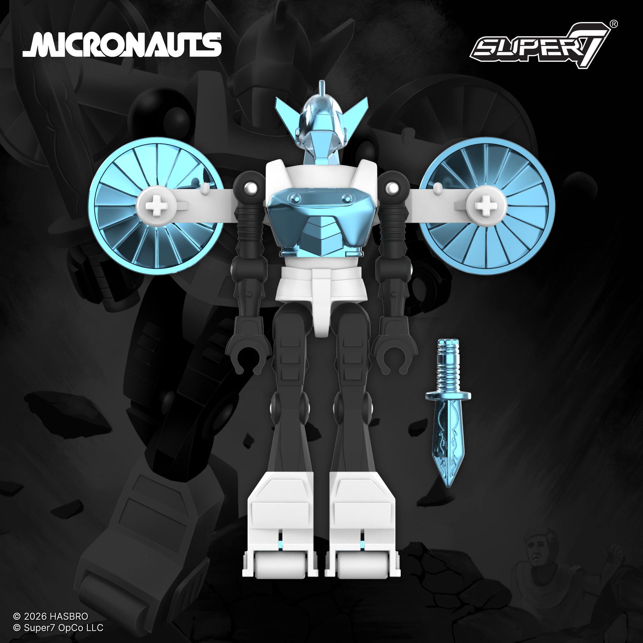 Super7 Micronauts ReAction+ Bundle Time Traveler Acroyear set