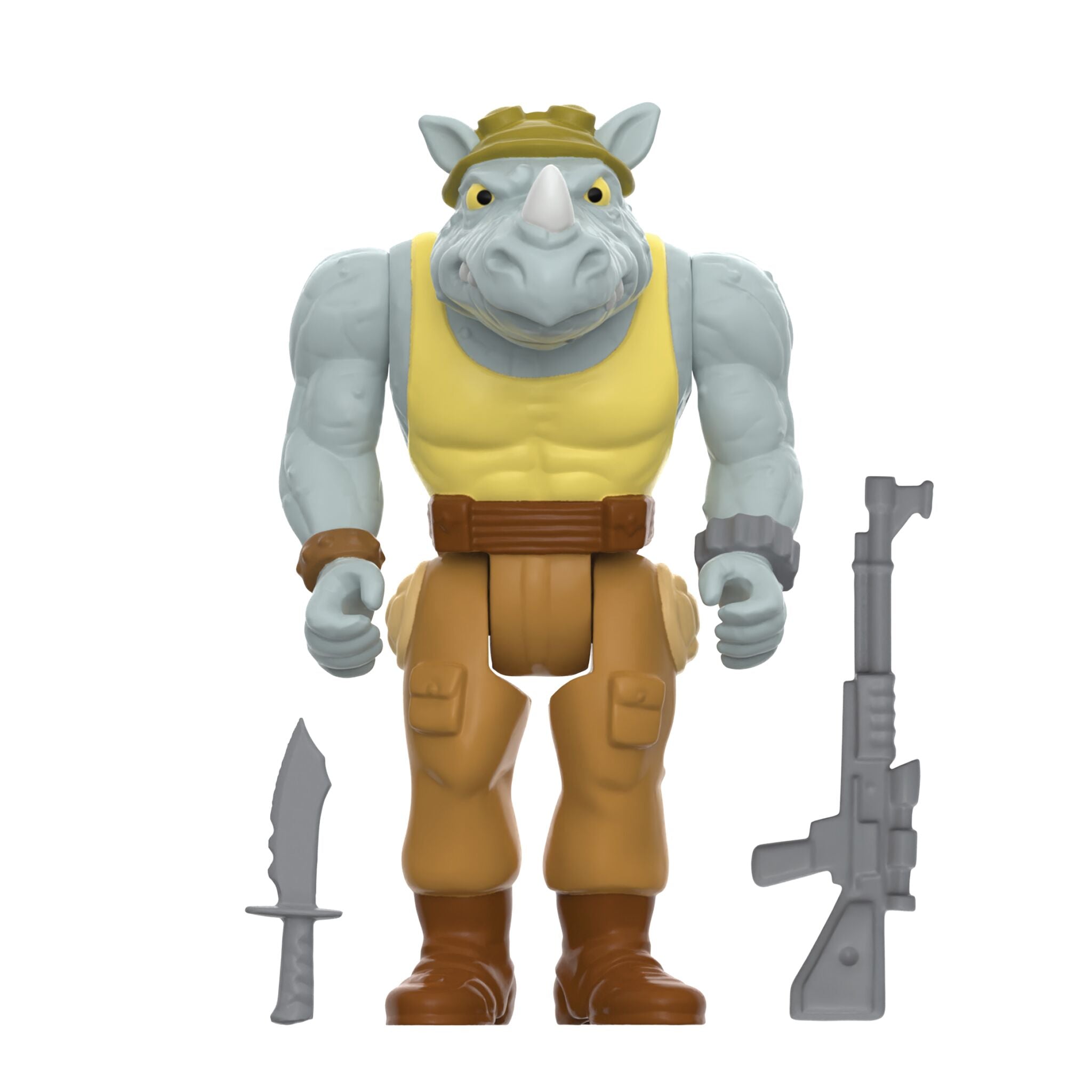 Super7 TMNT ReAction Rocksteady figurina 3,75" cartoon