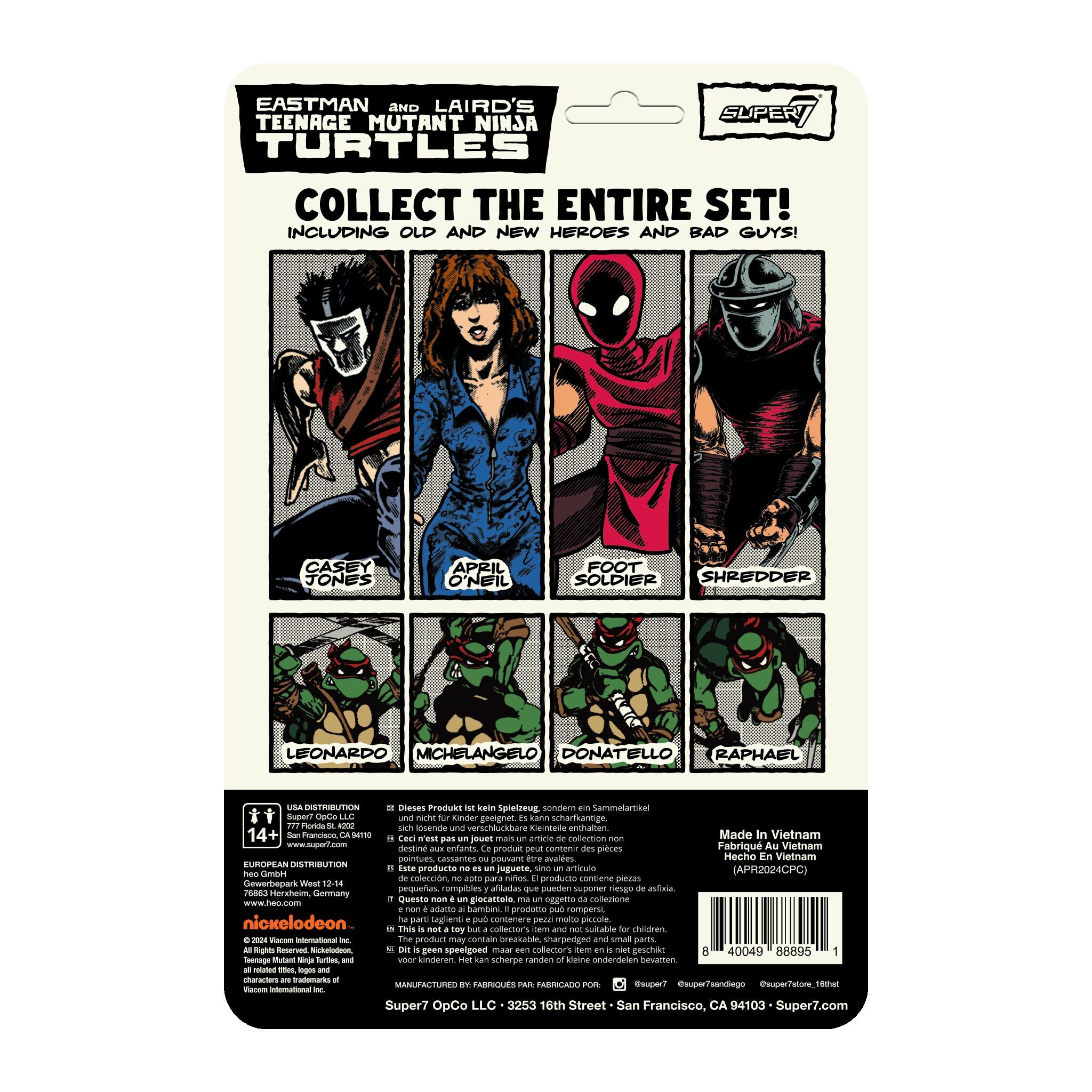 Super7 TMNT ReAction Wave 11 Shredder figurina benzi desenate