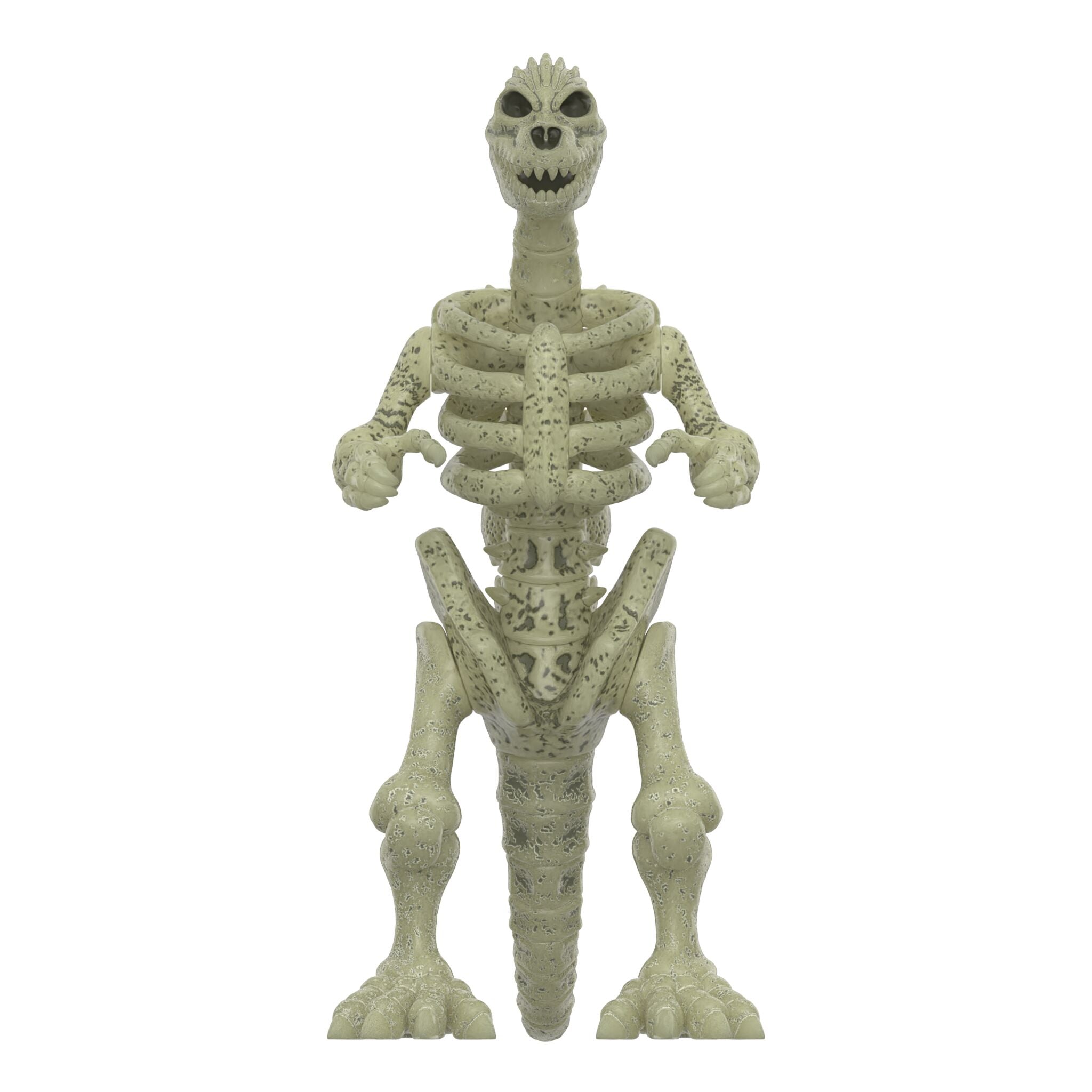 Super7 Toho Godzilla Skeleton figurină glow verde