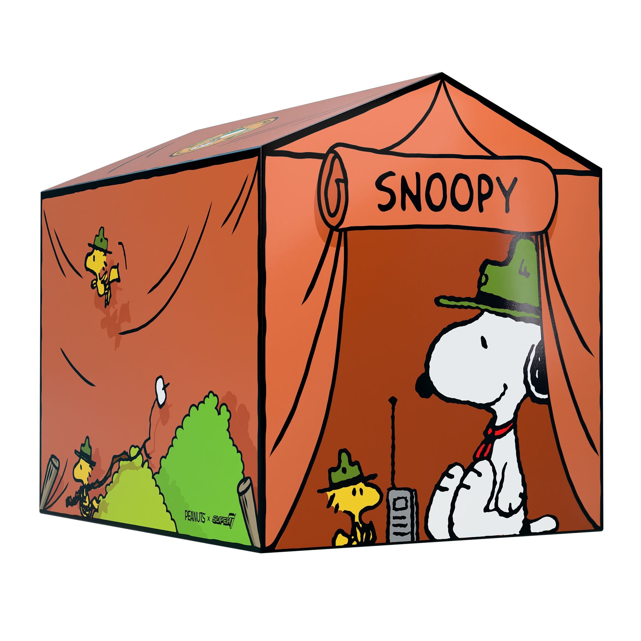 Super7 Peanuts SuperSize Beagle Scout Snoopy figurina vinil cu bandana