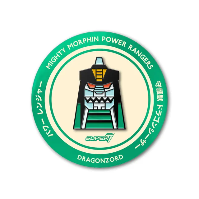 Super7 Power Rangers Dragonzord insigna pin metal 2,5 cm