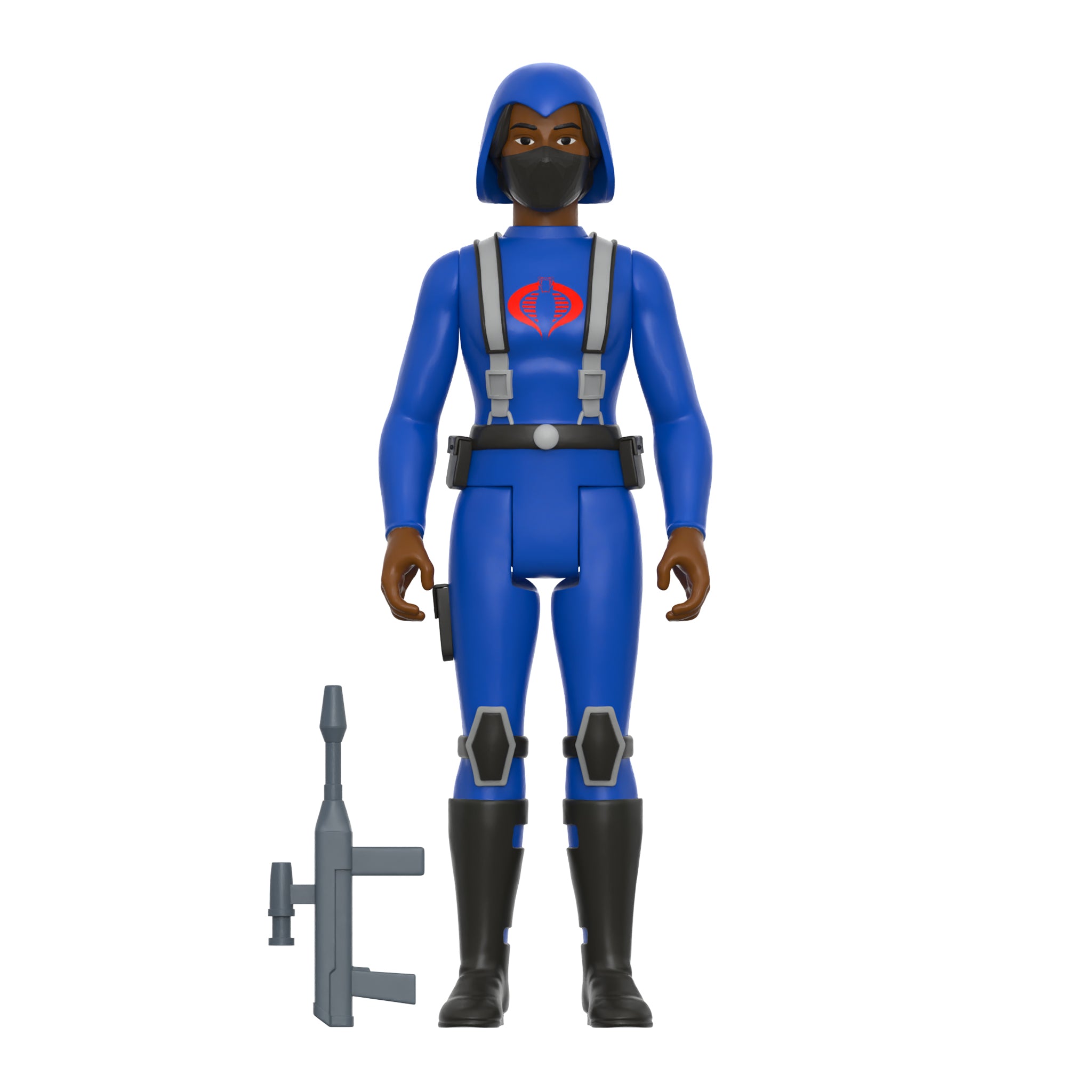 Super7 G.I. Joe Cobra Female Trooper figurină păr lung negru