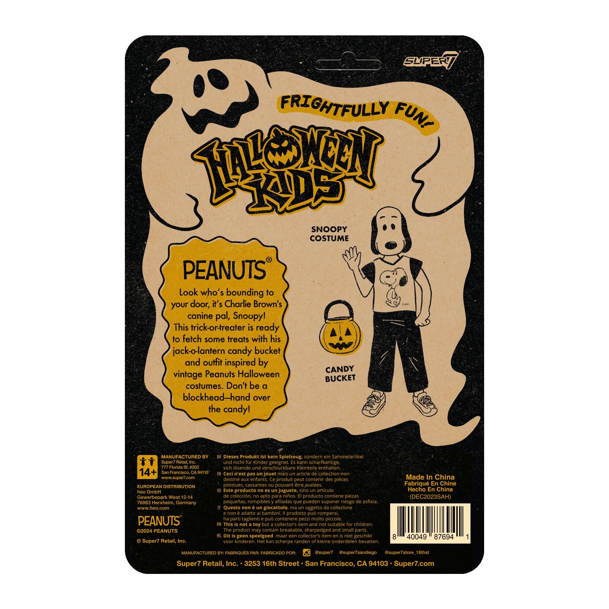 Super7 Halloween Kids Snoopy Boy figurina 9,5 cm