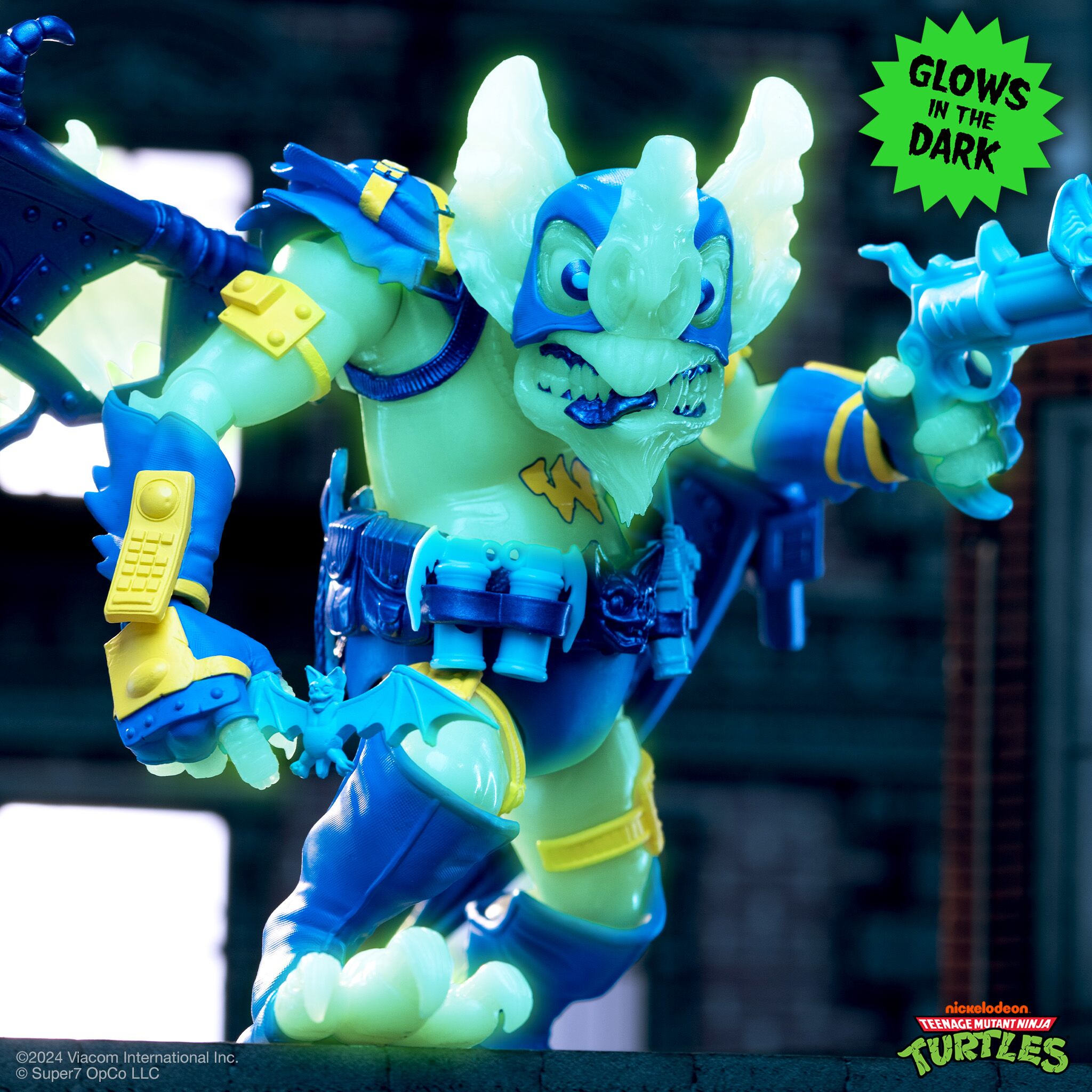 Super7 ULTIMATES TMNT Wingnut Screwloose figurina glow
