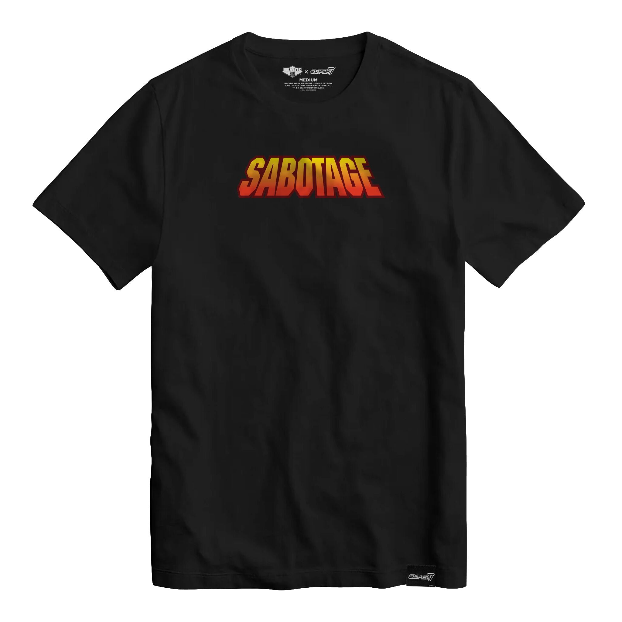 Super7 Beastie Boys Sabotage tricou negru bumbac