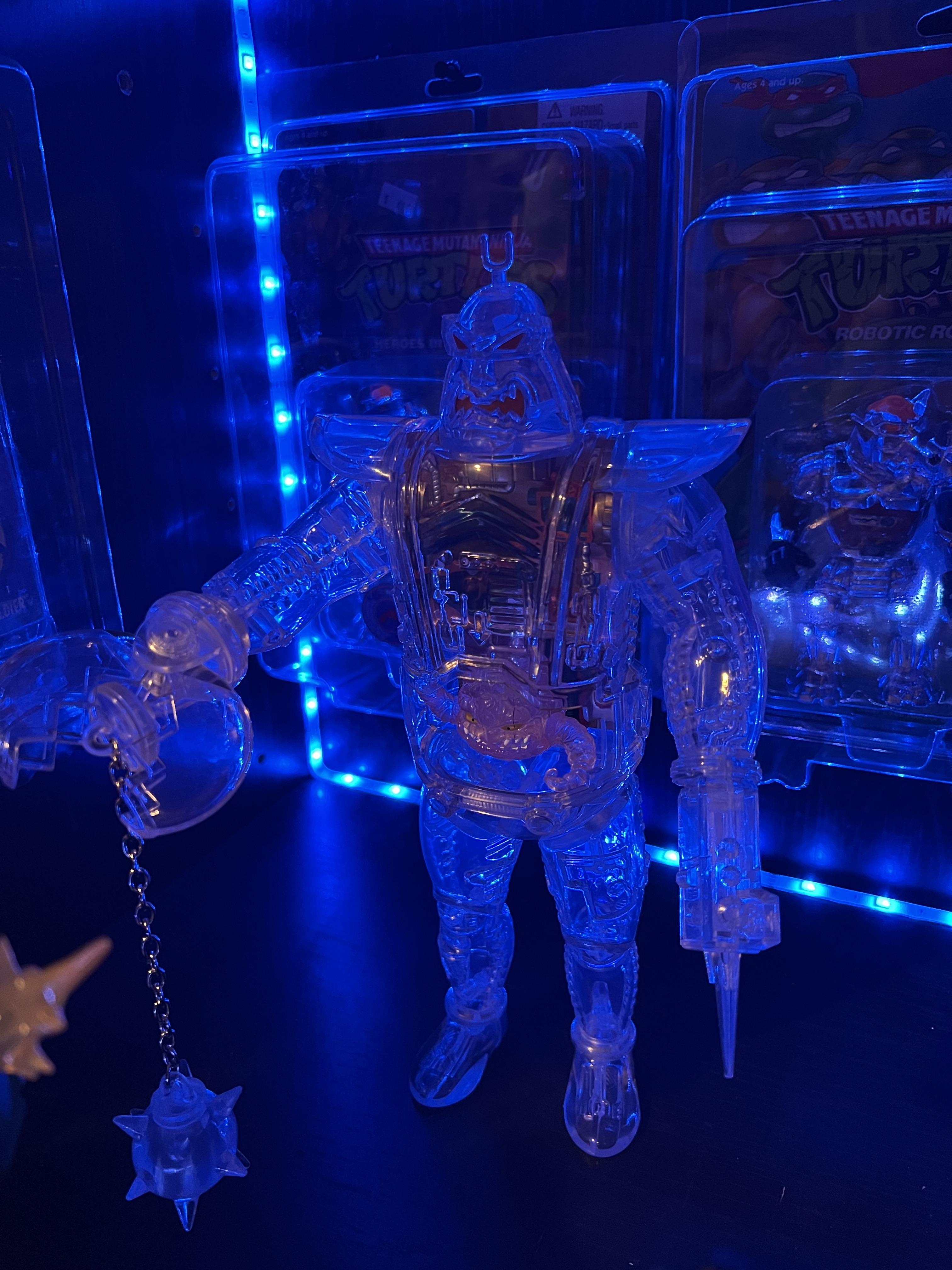 Super7 TMNT Krang Android figurină transparentă 28 cm
