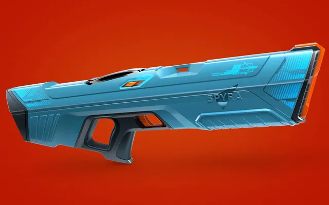 SpyraFour pistol apa electric albastru reincarcare rapida