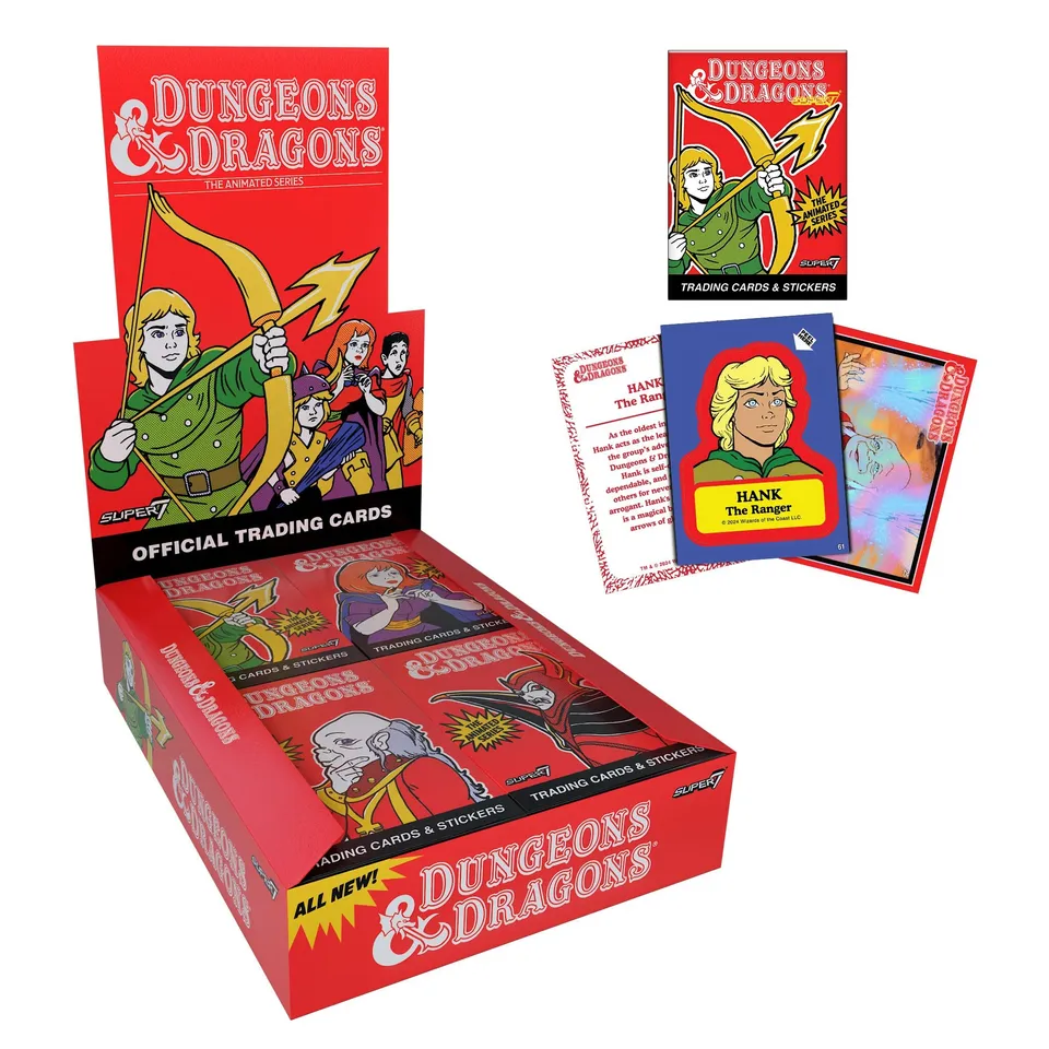 Super7 Dungeons Dragons Animated Series carduri box 24 plicuri