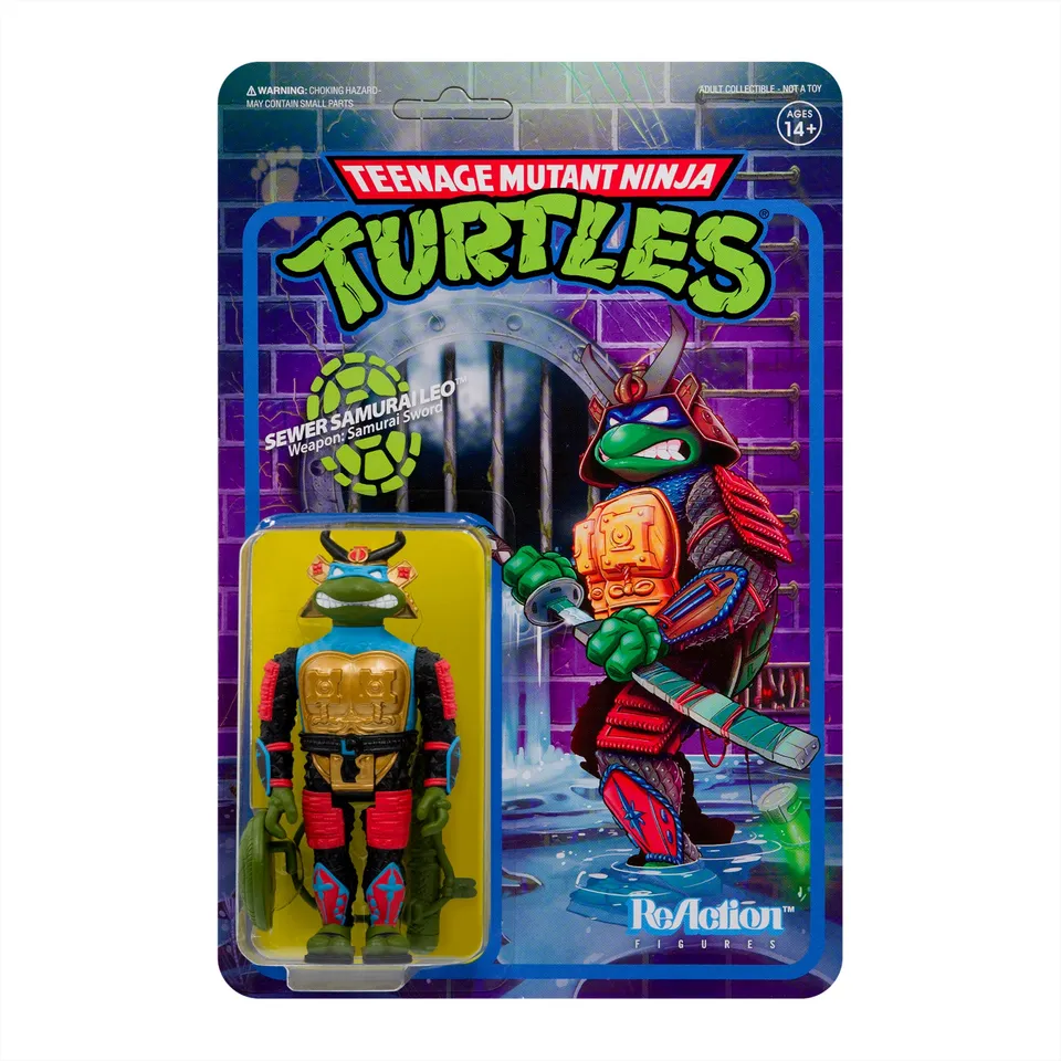 Super7 TMNT ReAction figurina Samurai Leonardo 9cm