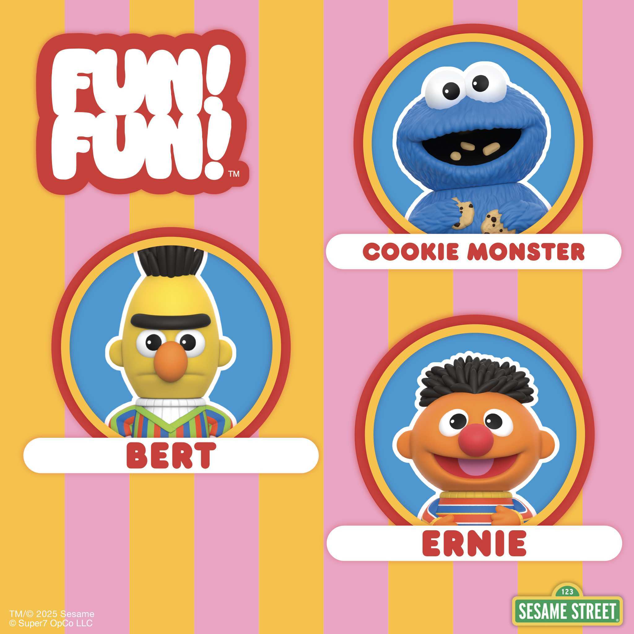 Super7 Fun Fun Ernie figurina vinil 13 cm