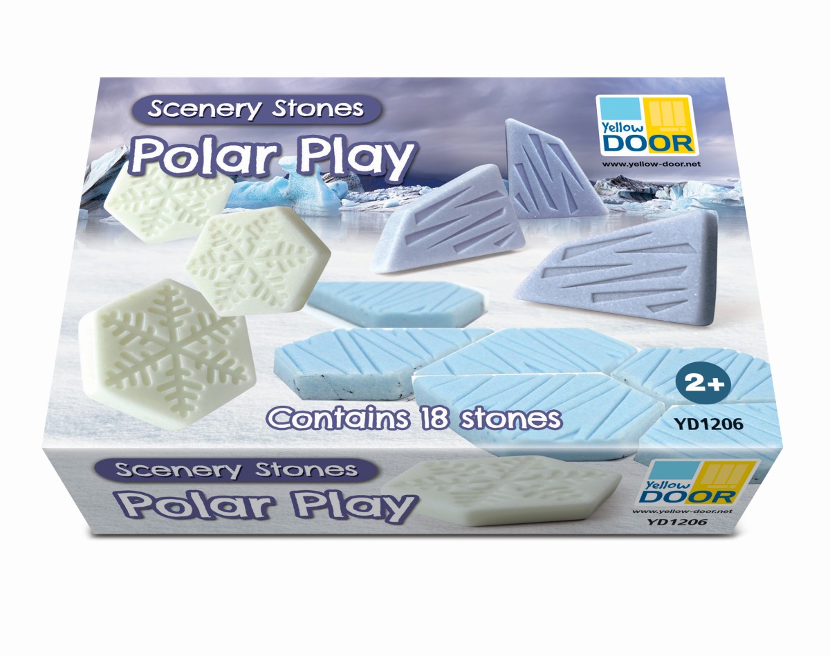 Yellow Door Scenery Stones pietre Polar Play 18 piese