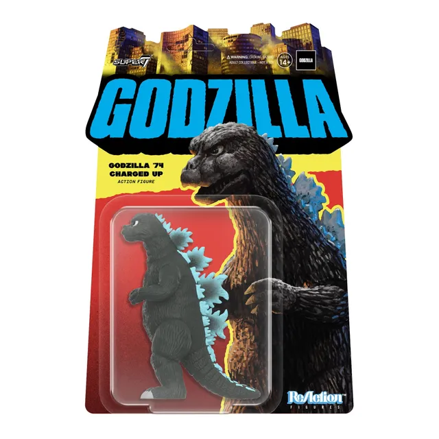 Super7 Toho ReAction Godzilla 1974 figurina albastra
