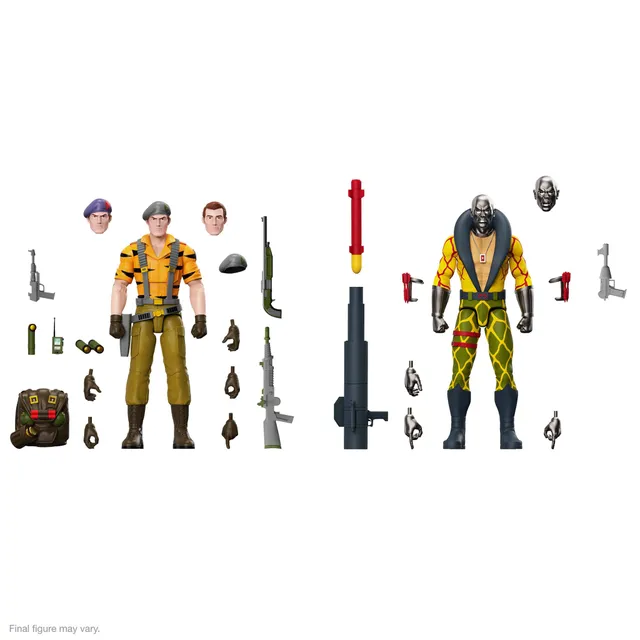 Super7 G.I. Joe Ultimates Flint Tiger Force Destro set 2 figurine