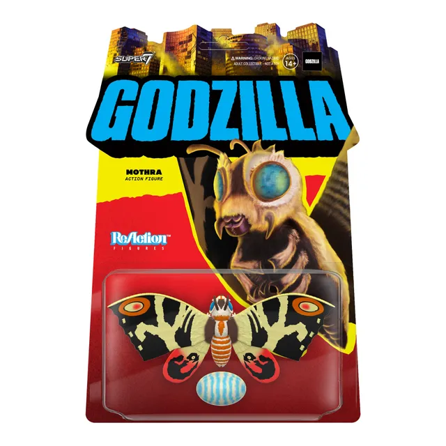 Super7 Toho ReAction figurina Mothra cu ou 1964