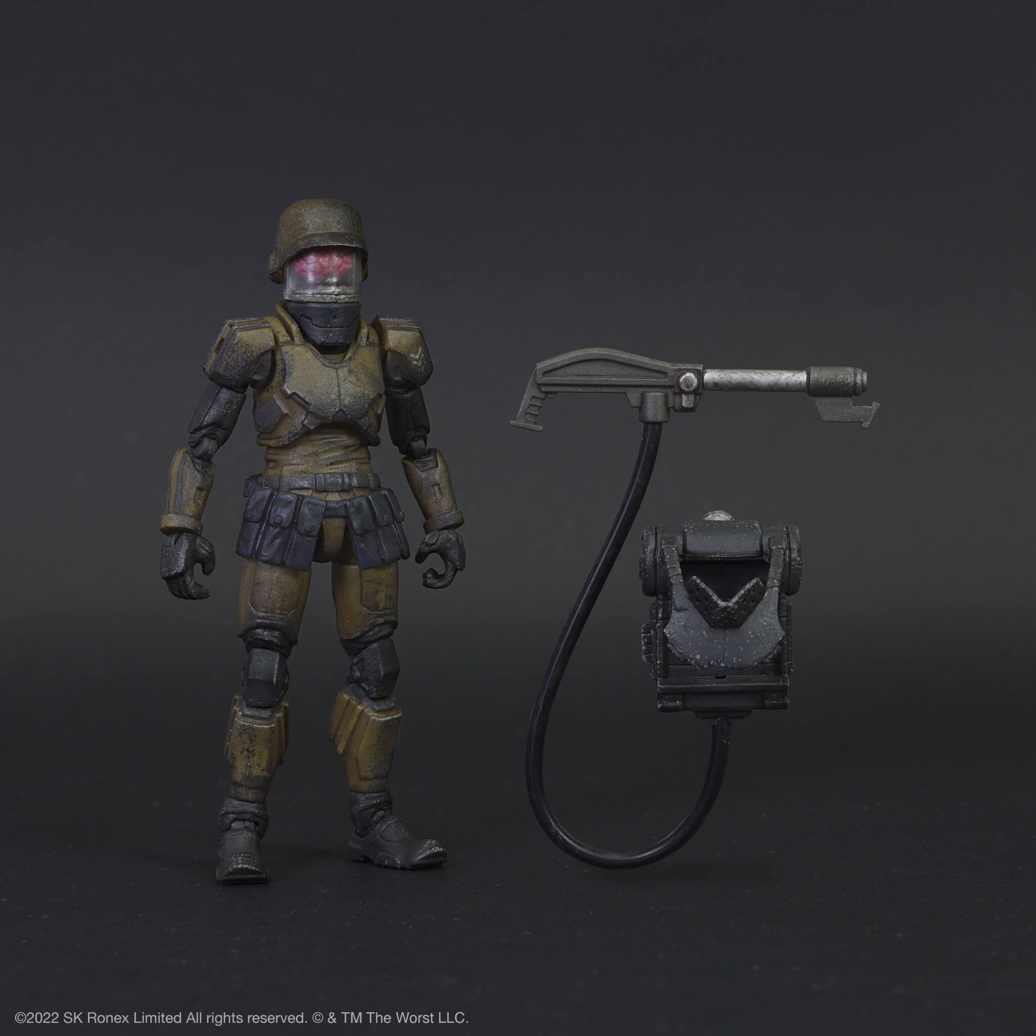 Super7 Acid Rain Cortex figurina 1:18 soldat flacari